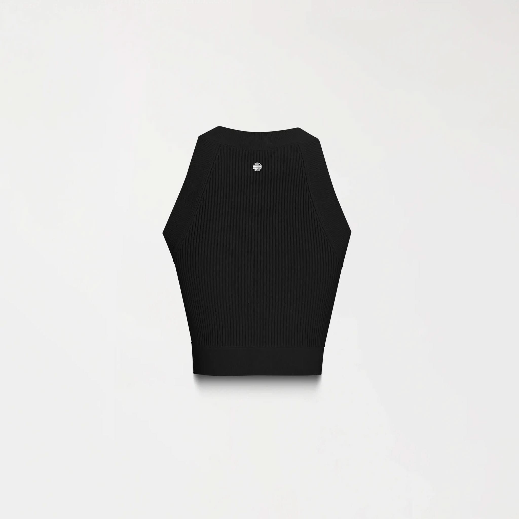 FAIRY KNITTED CROP TOP WOMEN BLACK - Monastery | Tienda Oficial Colombia