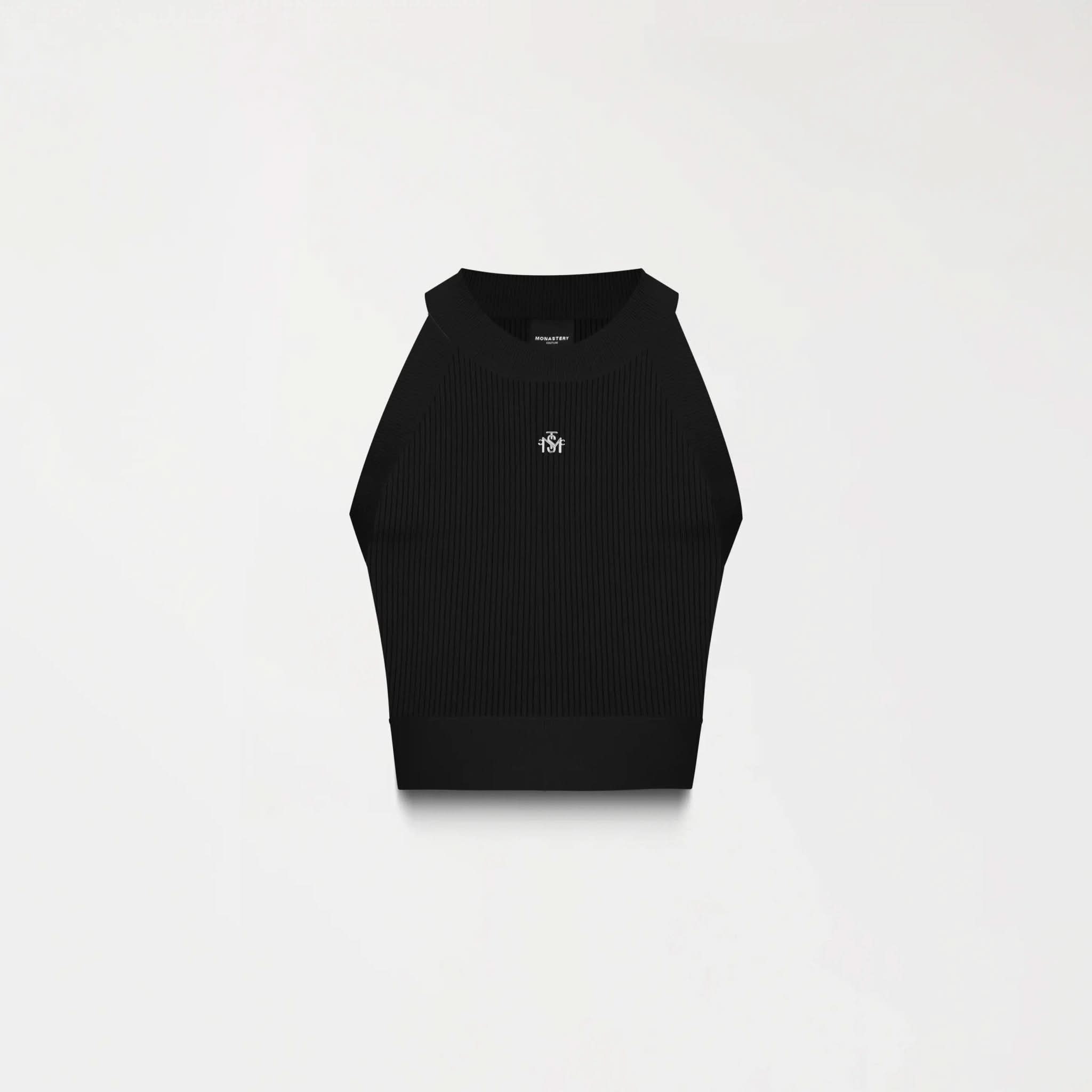 FAIRY KNITTED CROP TOP WOMEN BLACK - Monastery | Tienda Oficial Colombia