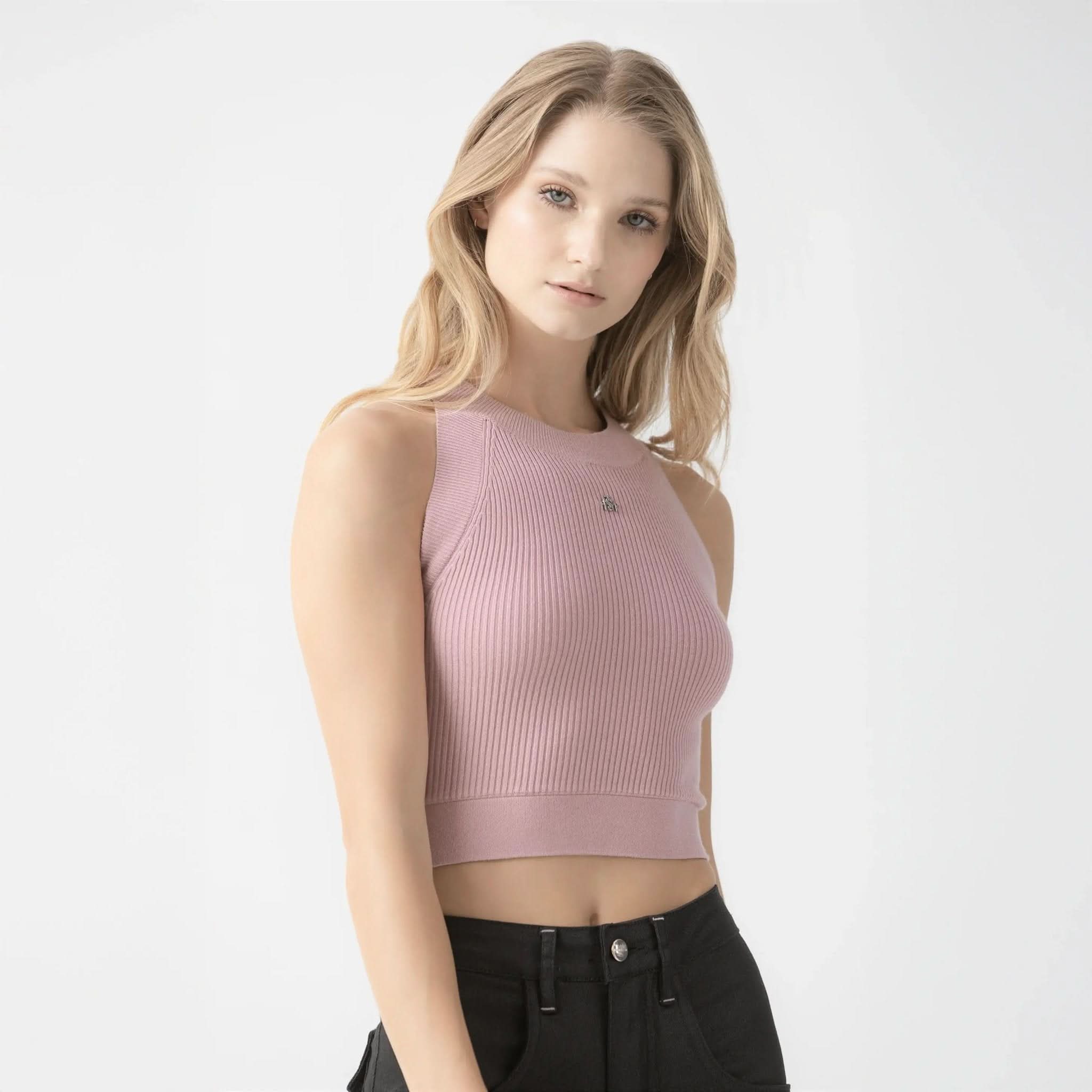 FAIRY KNITTED CROP TOP WOMEN WOODROSE - Monastery | Tienda Oficial Colombia