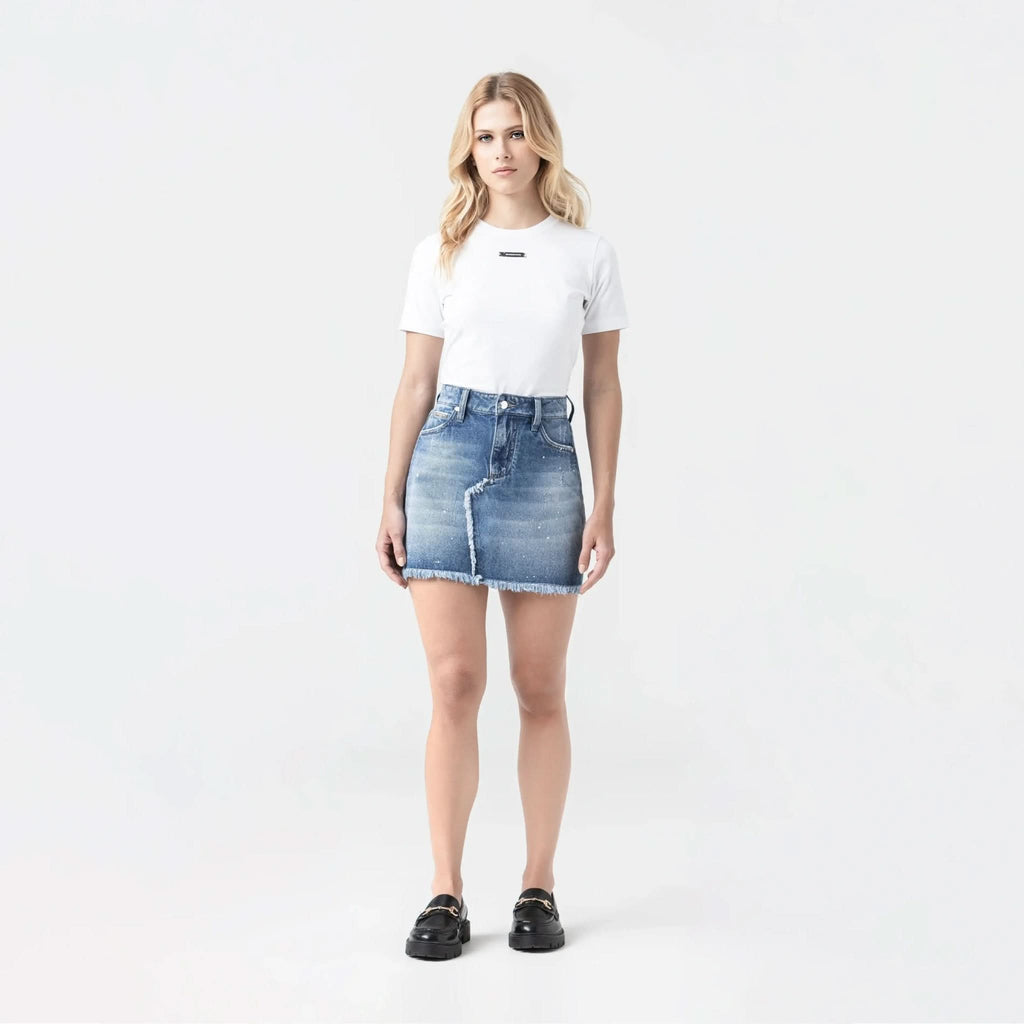 FLORA SKIRT WOMEN BLUE DENIM - Monastery | Tienda Oficial Colombia