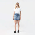 FLORA SKIRT WOMEN BLUE DENIM