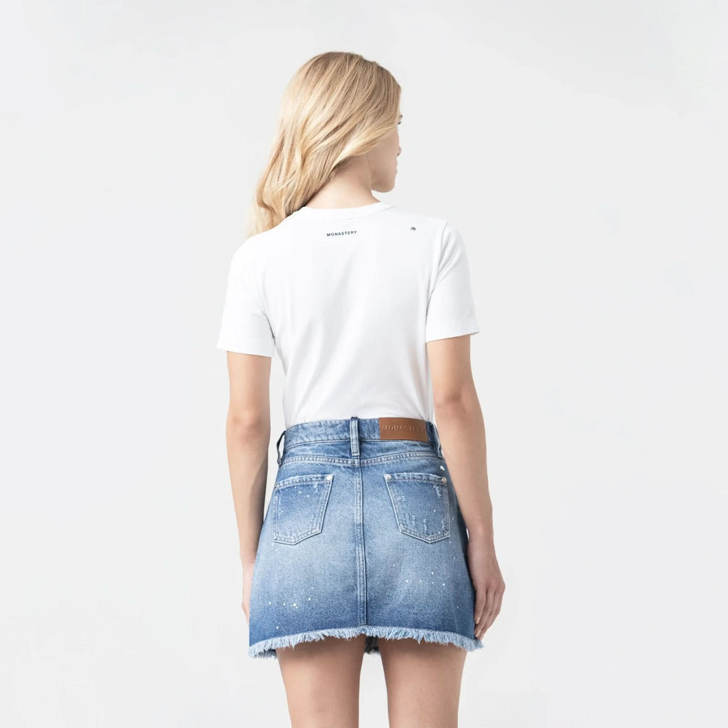 FLORA SKIRT WOMEN BLUE DENIM - Monastery | Tienda Oficial Colombia