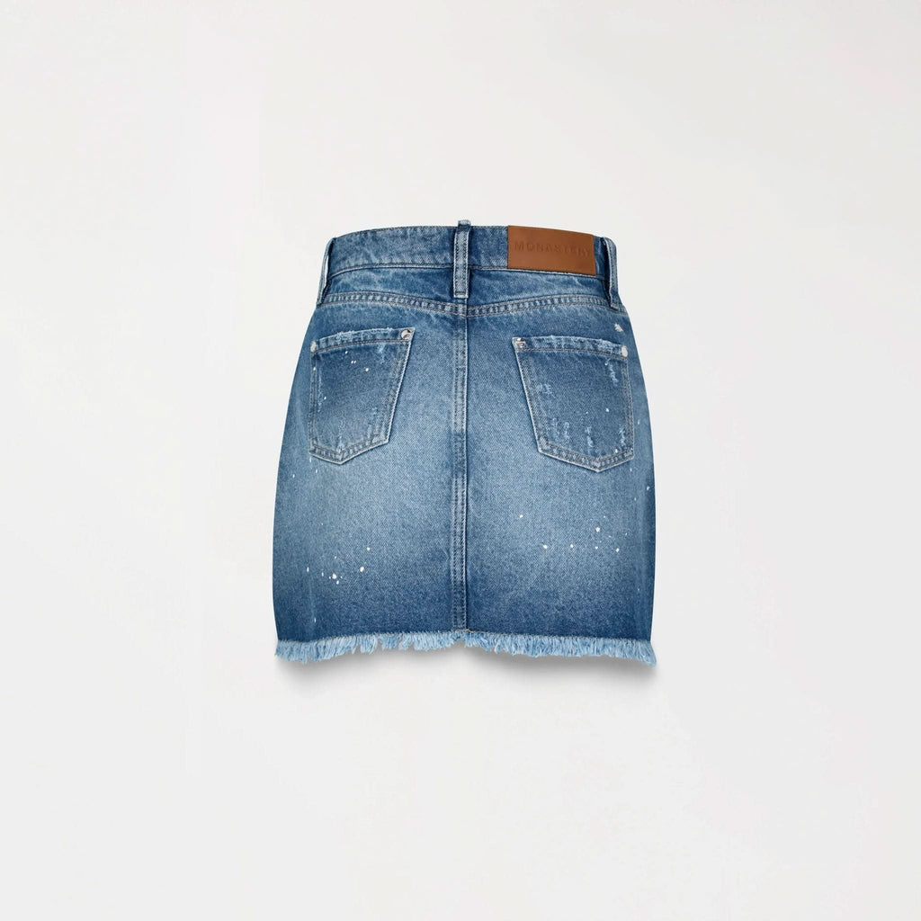 FLORA SKIRT WOMEN BLUE DENIM - Monastery | Tienda Oficial Colombia