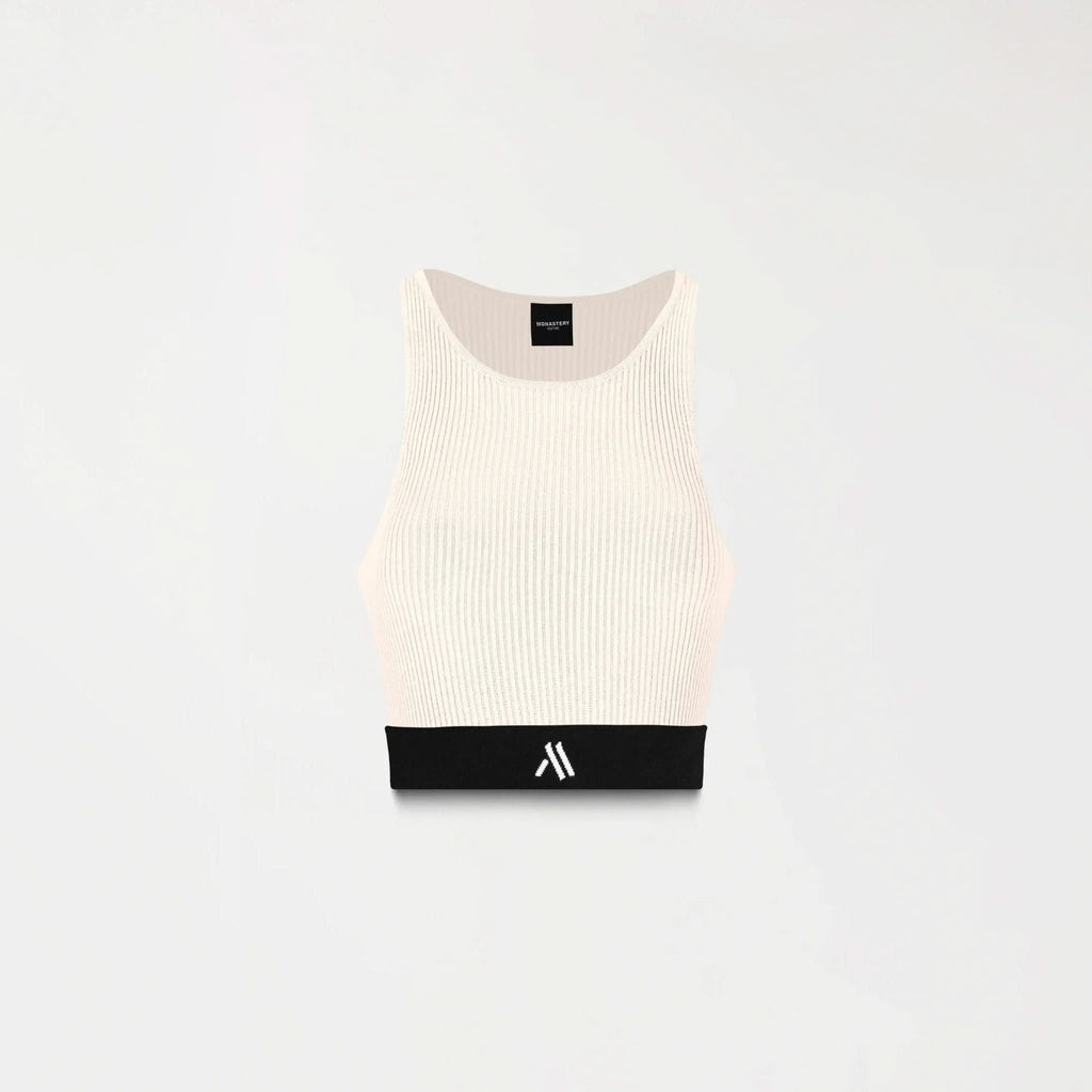 GISELE KNITTED TOP WOMEN WHITECAP GRAY - Monastery | Tienda Oficial Colombia