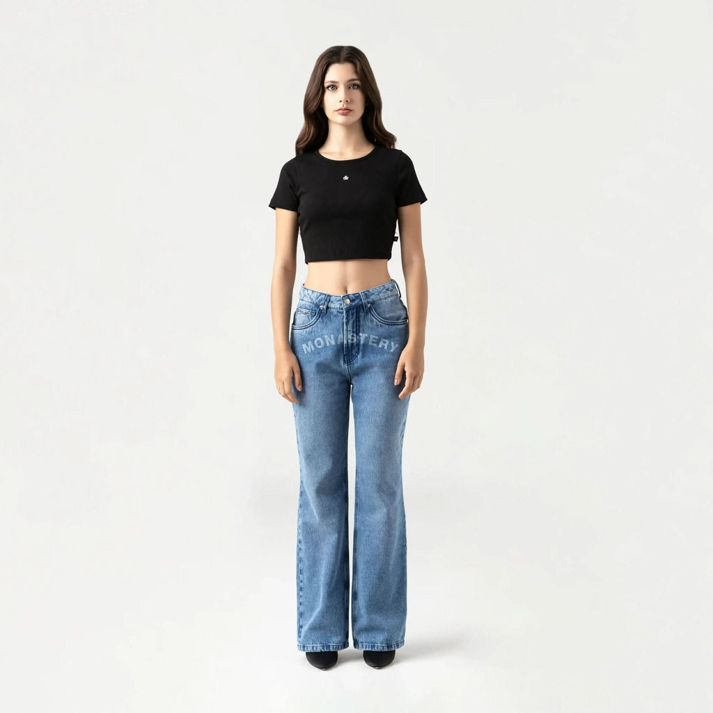 GODIVA CROP TOP WOMEN BLACK - Monastery | Tienda Oficial Colombia