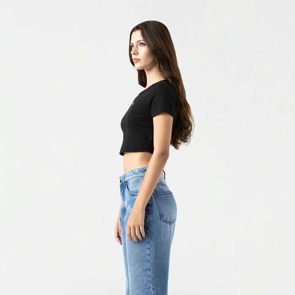 GODIVA CROP TOP WOMEN BLACK - Monastery | Tienda Oficial Colombia