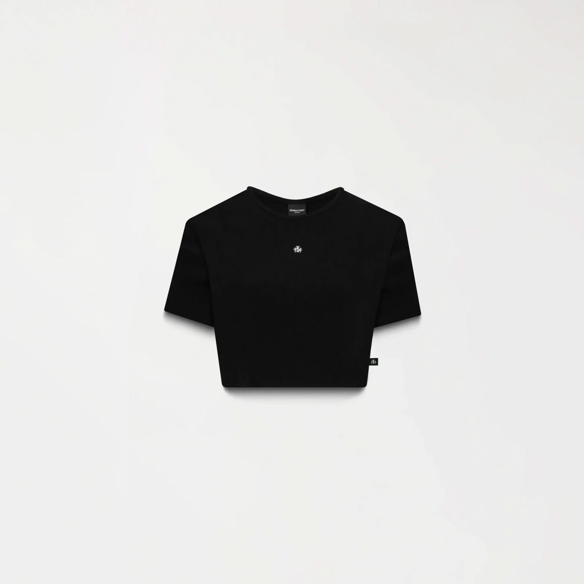 GODIVA CROP TOP WOMEN BLACK - Monastery | Tienda Oficial Colombia