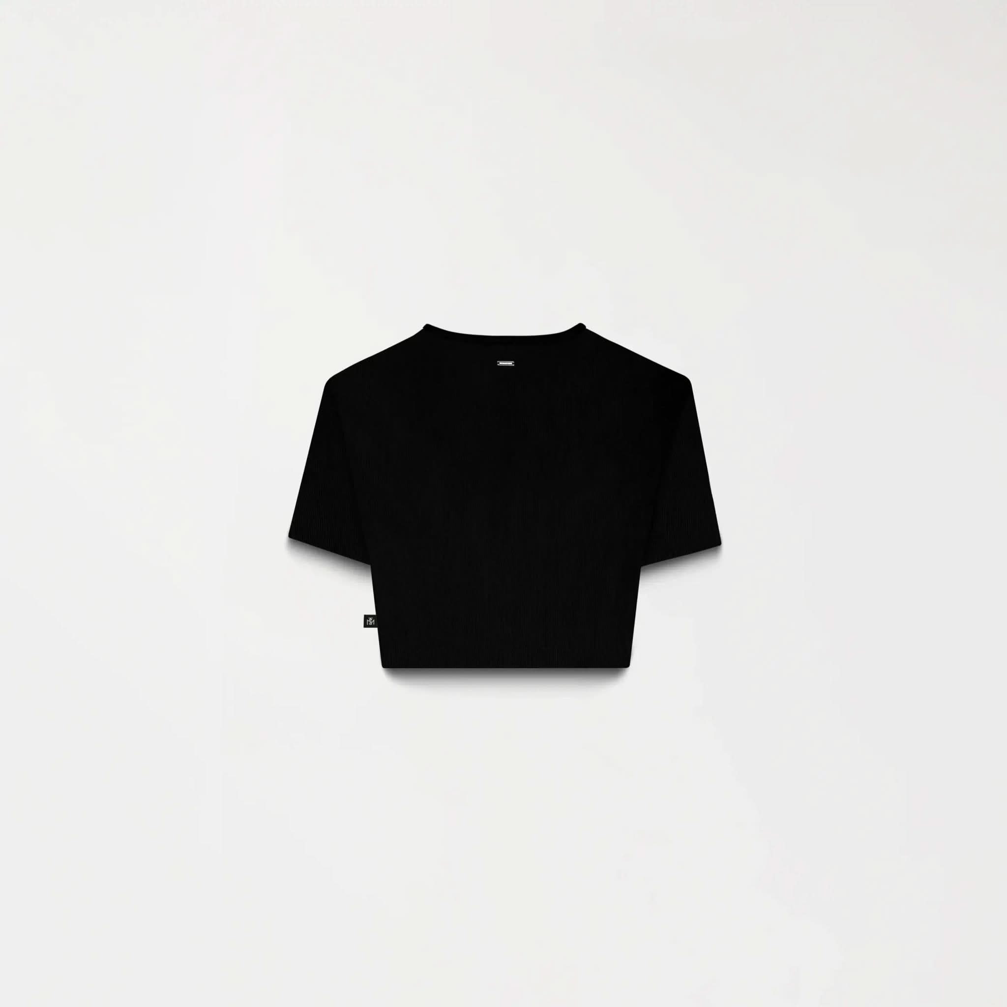 GODIVA CROP TOP WOMEN BLACK - Monastery | Tienda Oficial Colombia