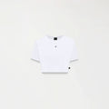 GODIVA CROP TOP WOMEN WHITE - Monastery | Tienda Oficial Colombia