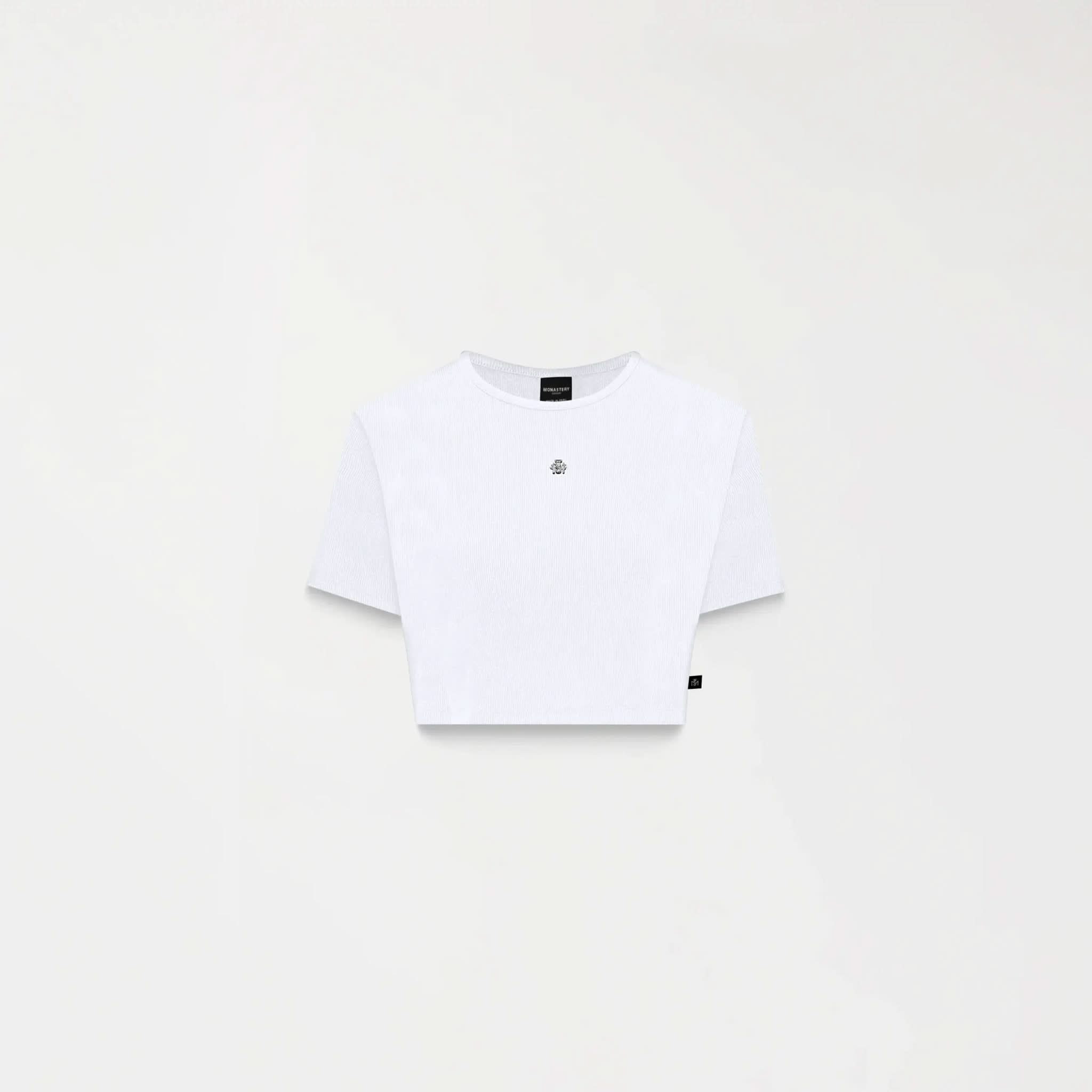 GODIVA CROP TOP WOMEN WHITE - Monastery | Tienda Oficial Colombia