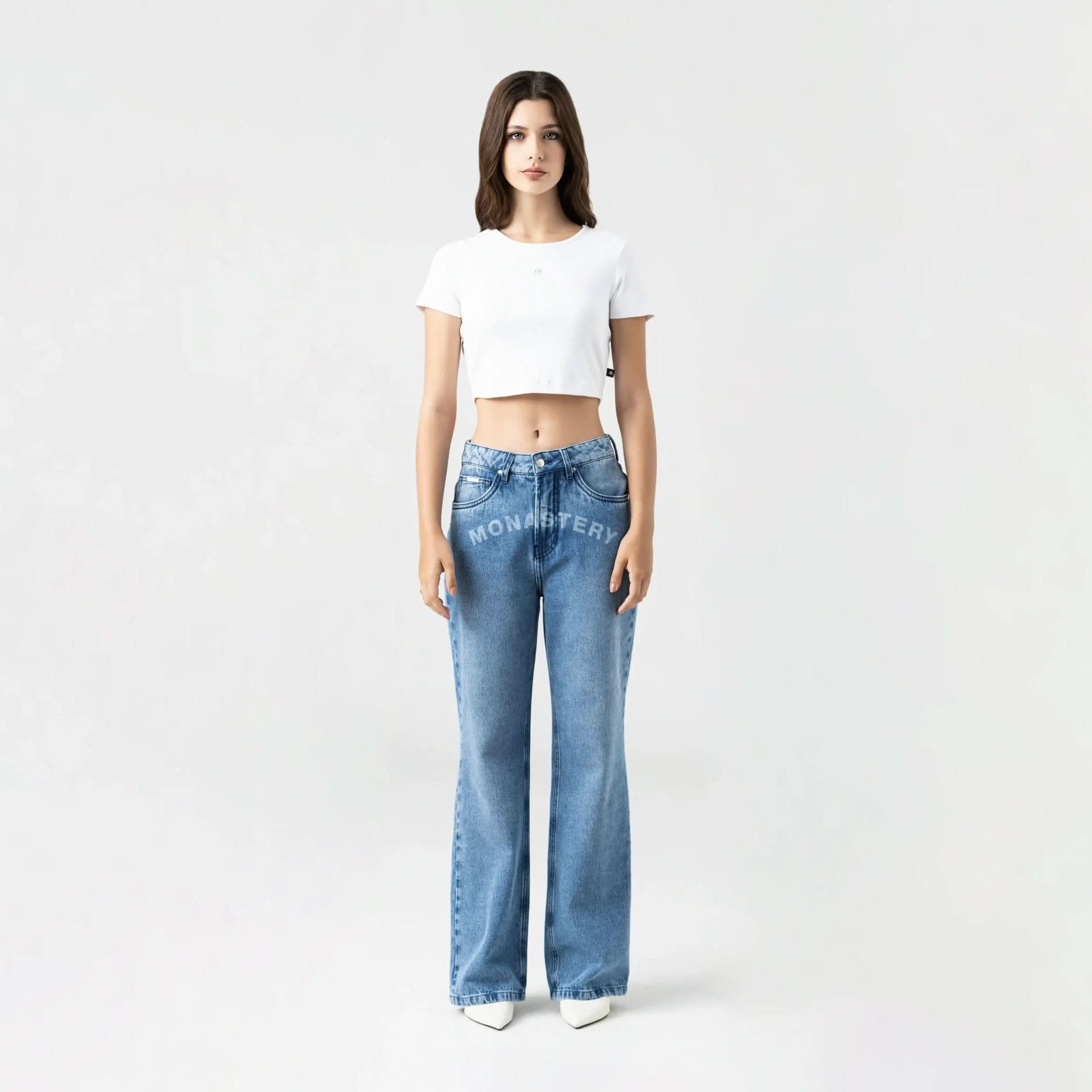 GODIVA CROP TOP WOMEN WHITE - Monastery | Tienda Oficial Colombia