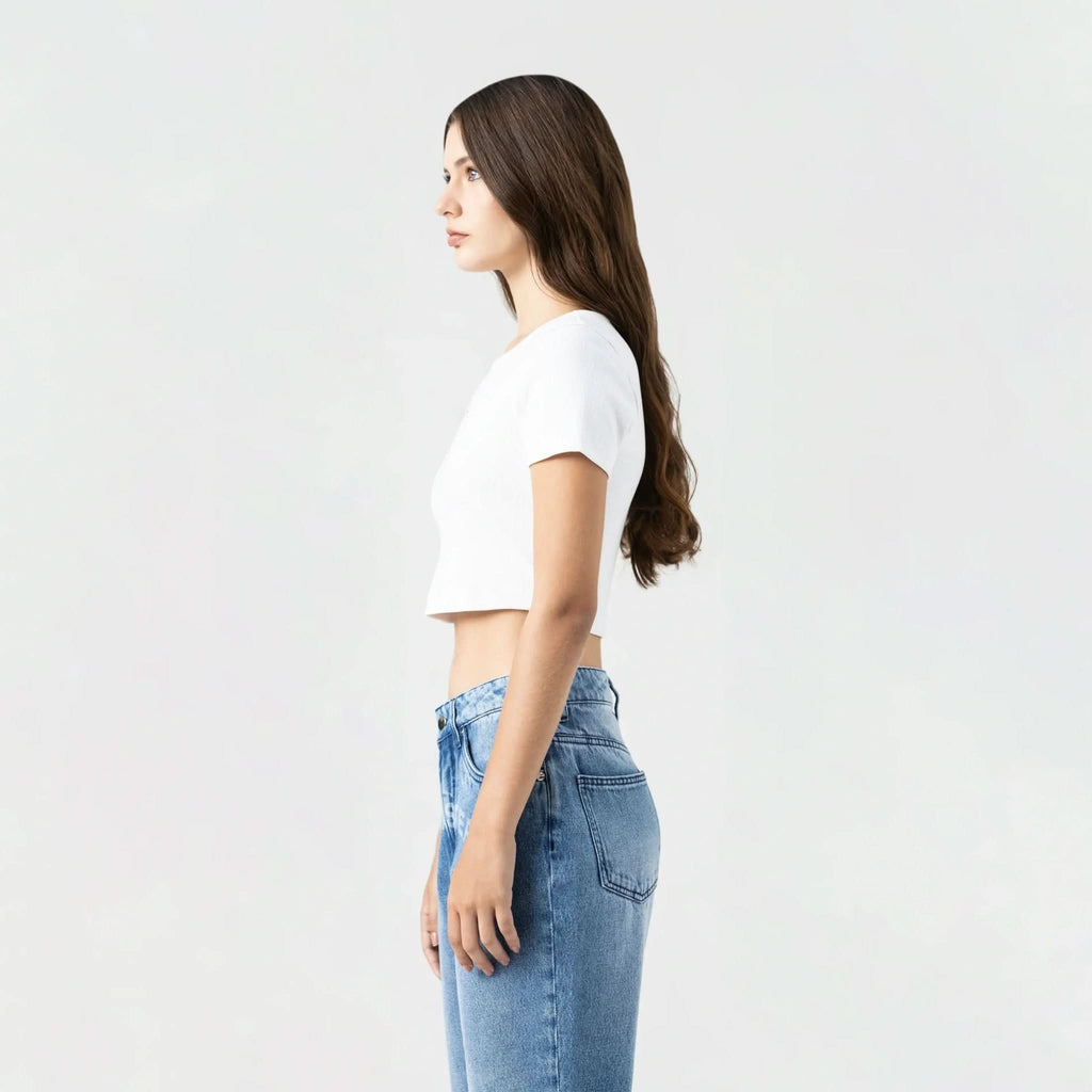 GODIVA CROP TOP WOMEN WHITE - Monastery | Tienda Oficial Colombia