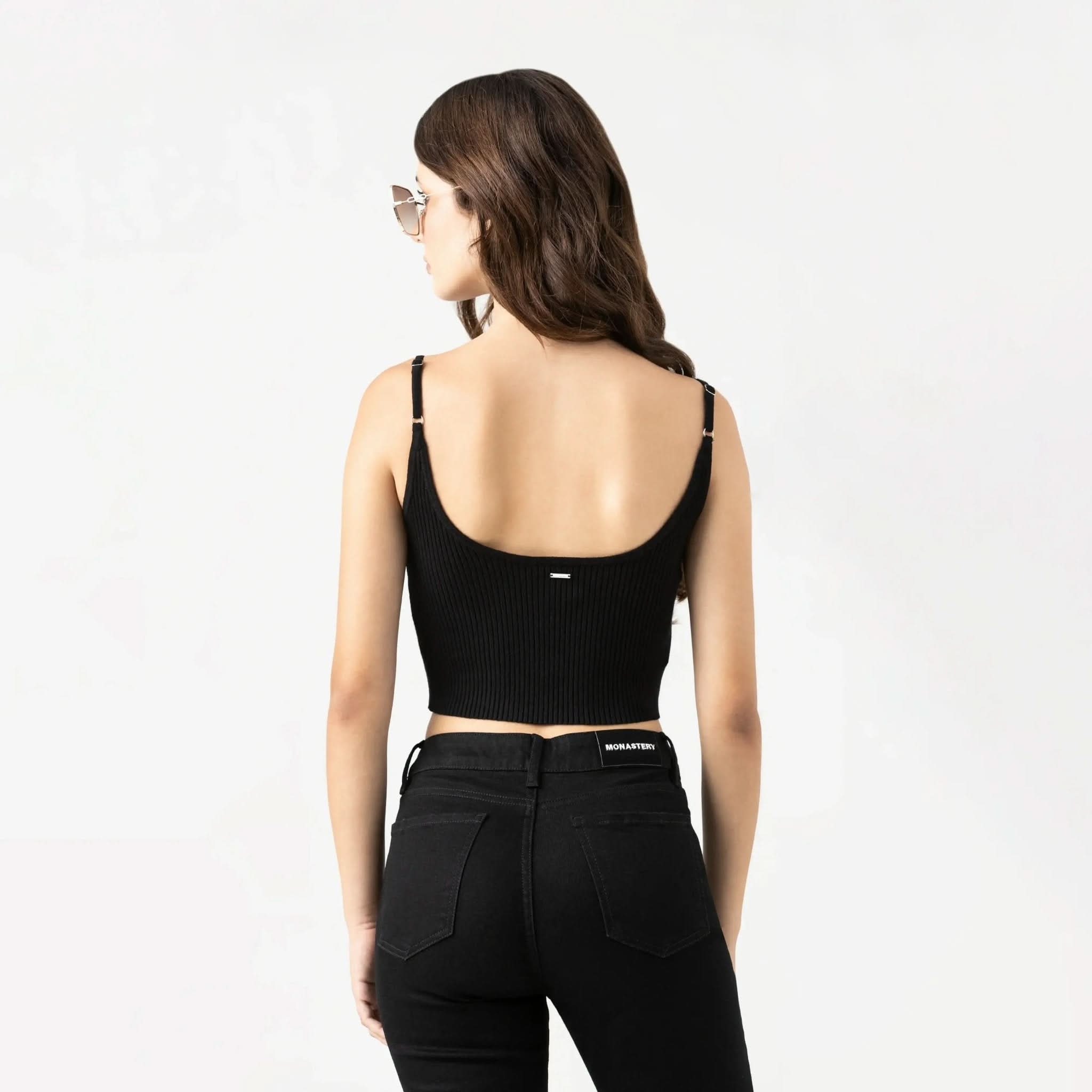 HARBOR KNITTED TOP WOMEN BLACK - Monastery | Tienda Oficial Colombia