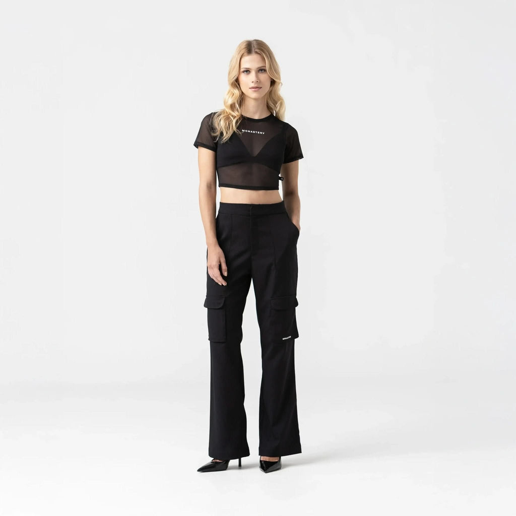 HAZEL CROP TOP WOMEN BLACK - Monastery | Tienda Oficial Colombia