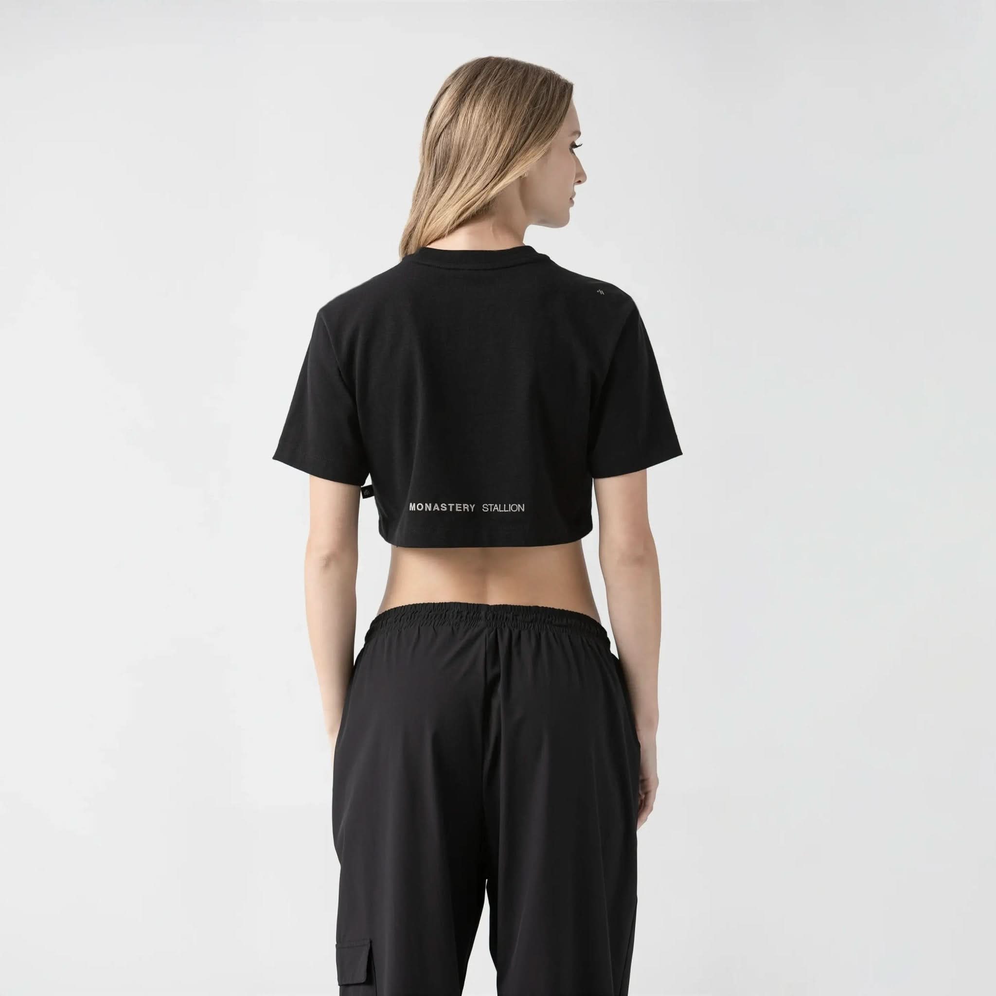 HAZEN CROP TOP WOMEN BLACK - Monastery | Tienda Oficial Colombia