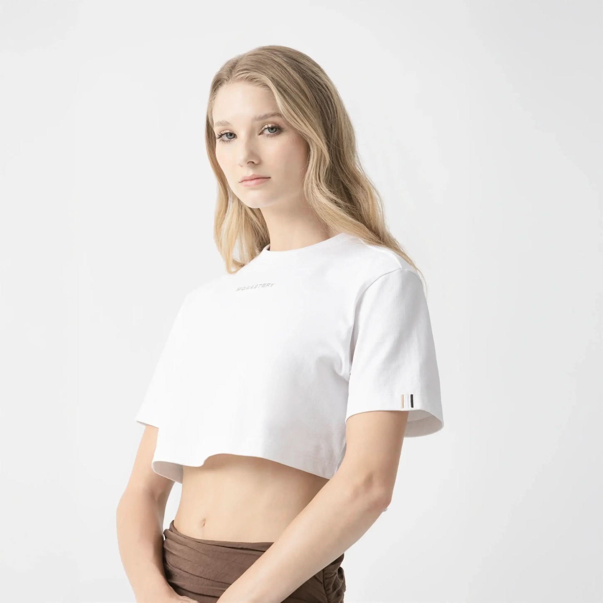 HAZEN CROP TOP WOMEN WHITE - Monastery | Tienda Oficial Colombia