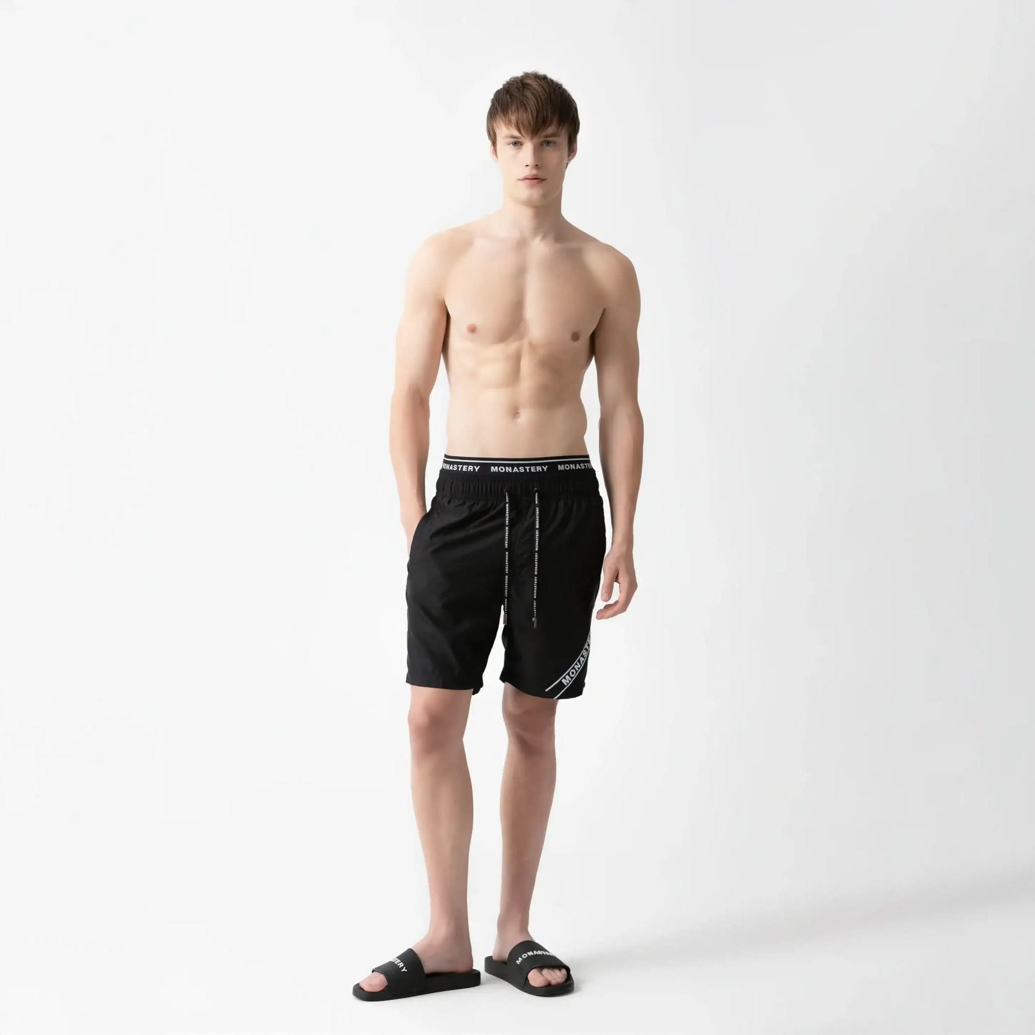 HWIN SWIM SHORT MEN BLACK - Monastery | Tienda Oficial Colombia