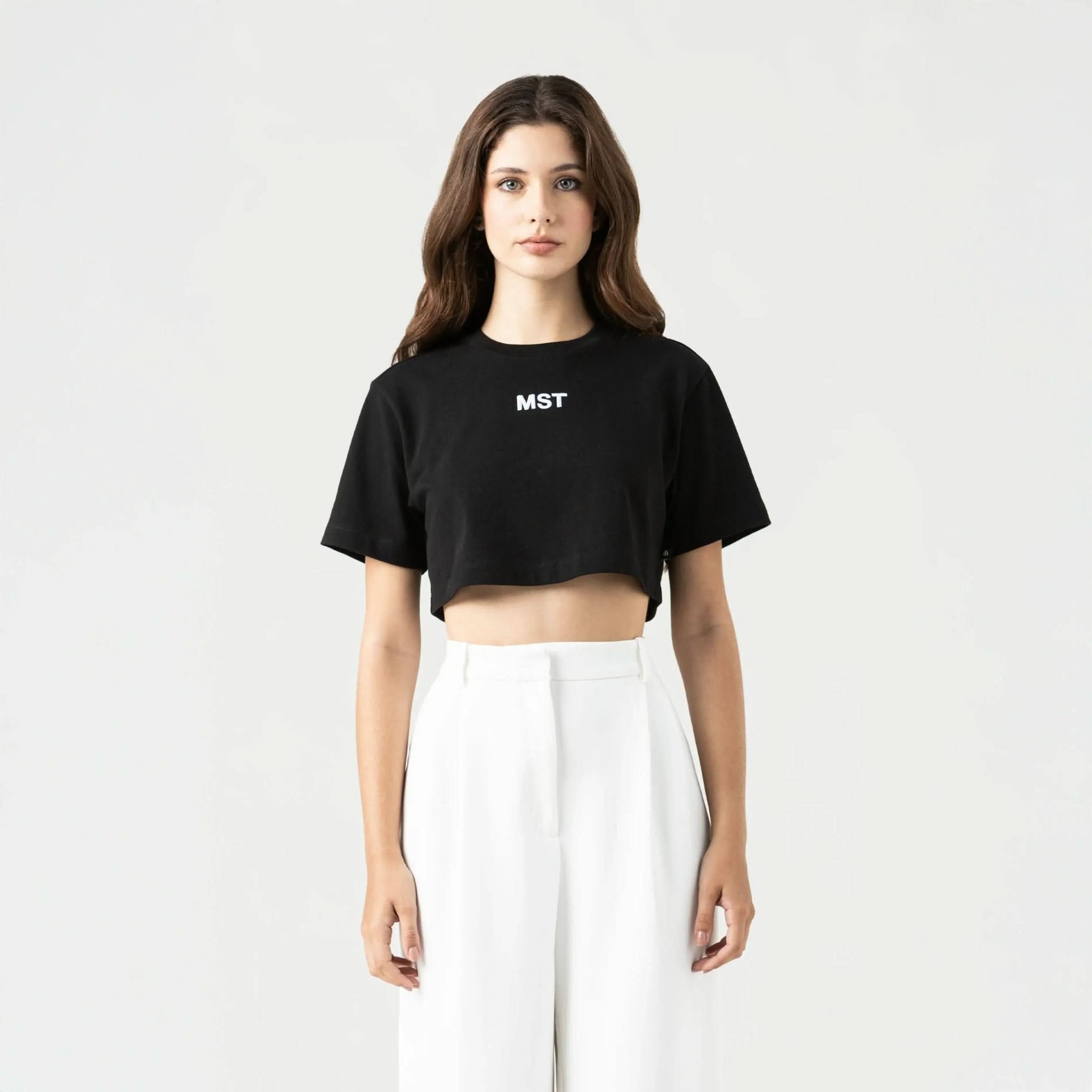 INDIRA CROP TOP WOMEN BLACK - Monastery | Tienda Oficial Colombia