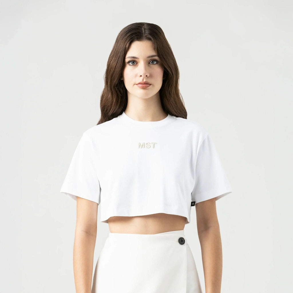 INDIRA CROP TOP WOMEN WHITE - Monastery | Tienda Oficial Colombia