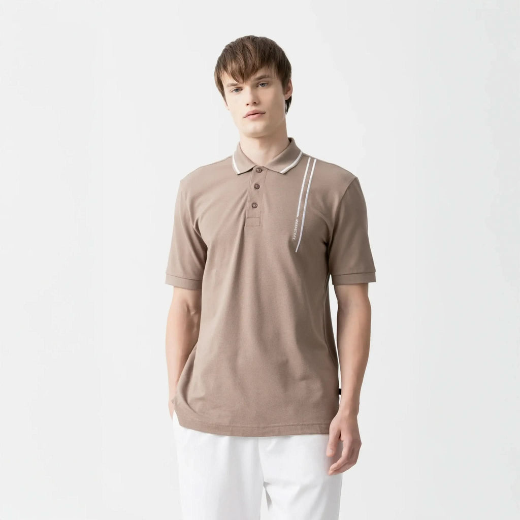 ISSOS POLO MEN TAUPE GRAY - Monastery | Tienda Oficial Colombia