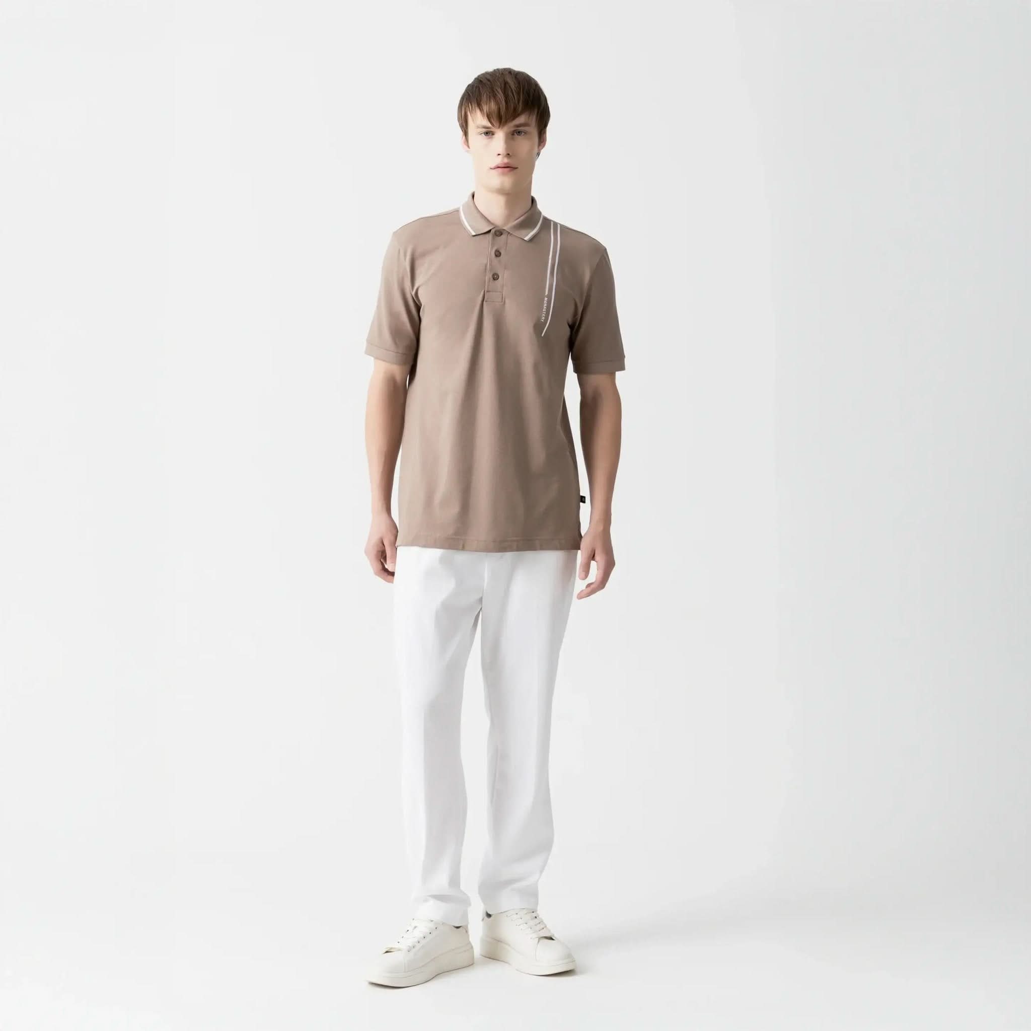 ISSOS POLO MEN TAUPE GRAY - Monastery | Tienda Oficial Colombia