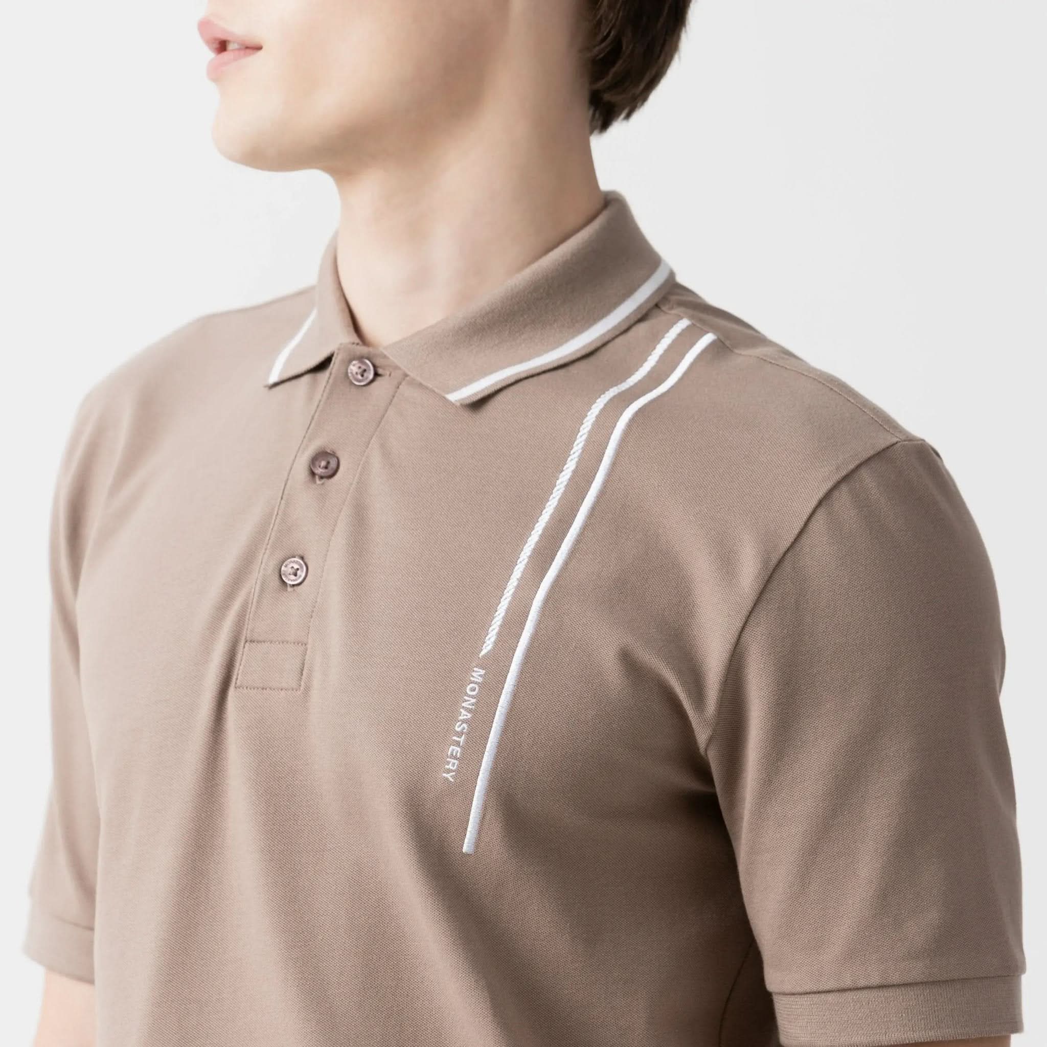 ISSOS POLO MEN TAUPE GRAY - Monastery | Tienda Oficial Colombia