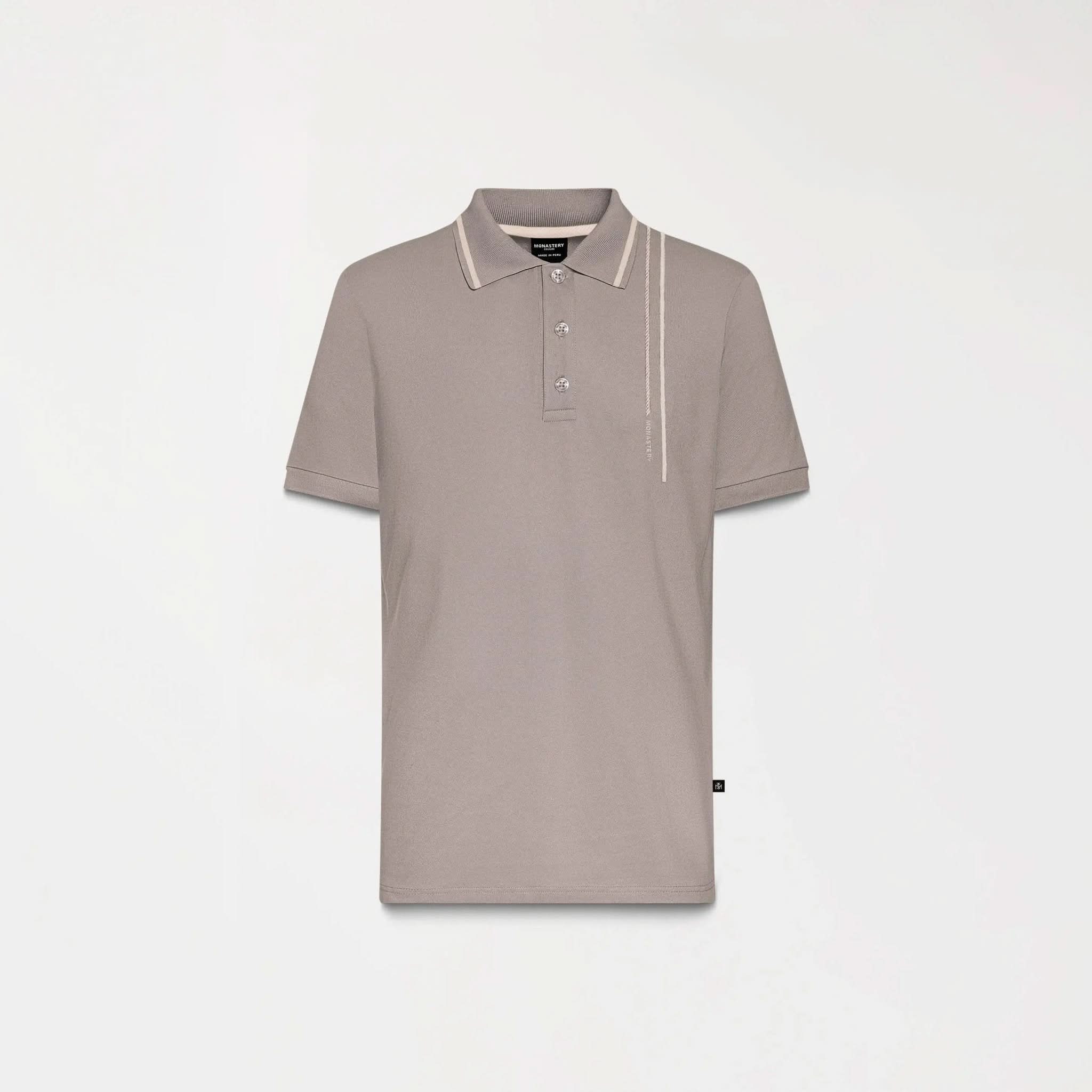 ISSOS POLO MEN TAUPE GRAY - Monastery | Tienda Oficial Colombia