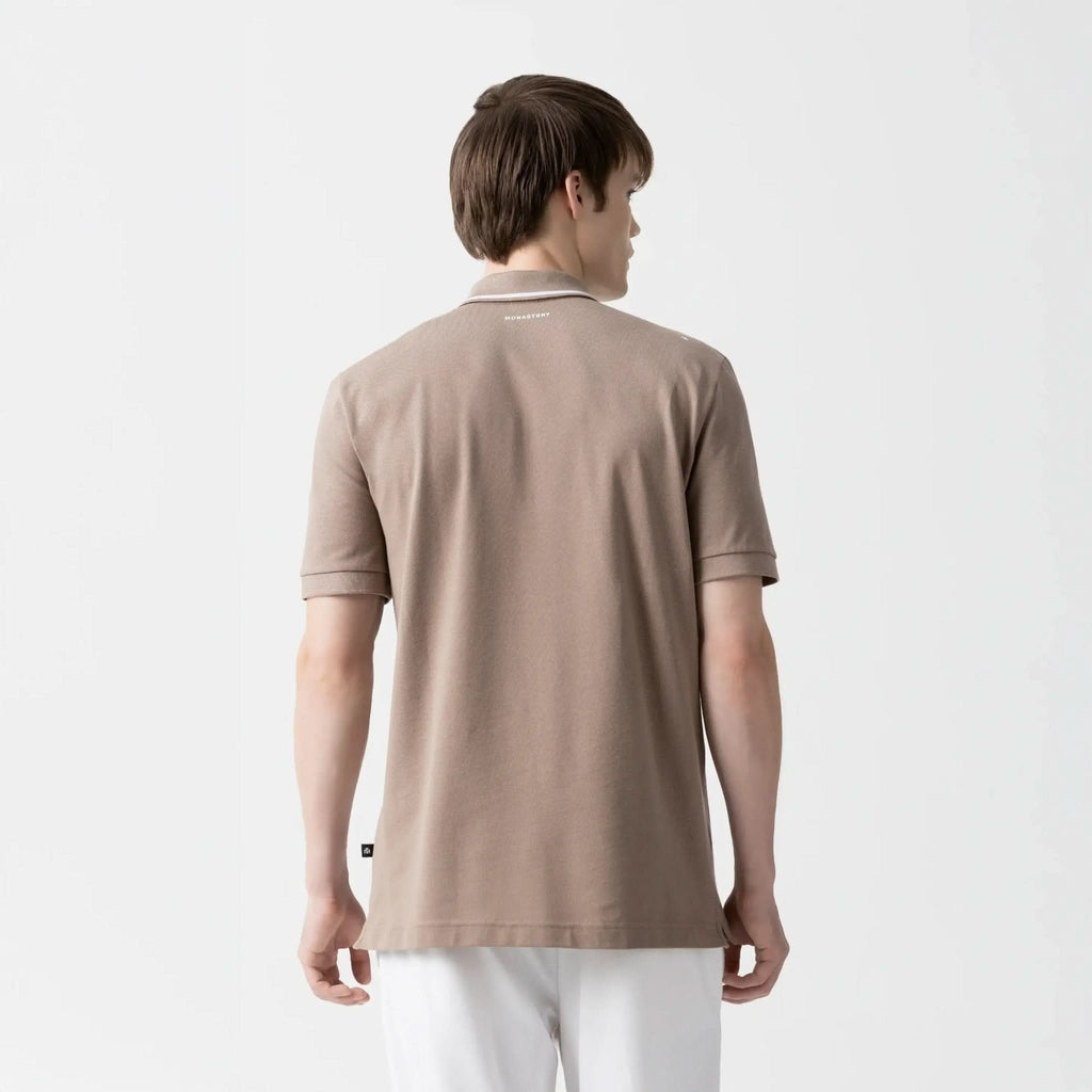ISSOS POLO MEN TAUPE GRAY - Monastery | Tienda Oficial Colombia