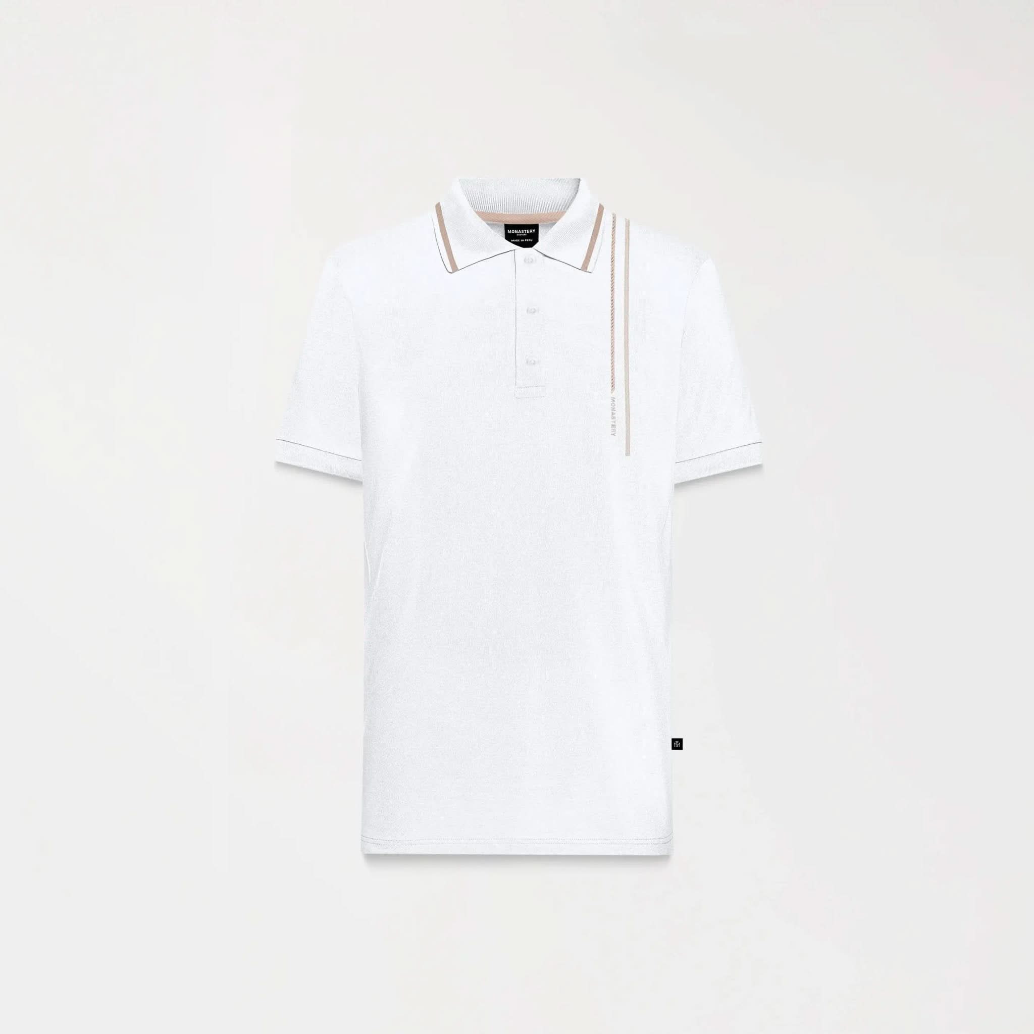 ISSOS POLO MEN WHITE - Monastery | Tienda Oficial Colombia