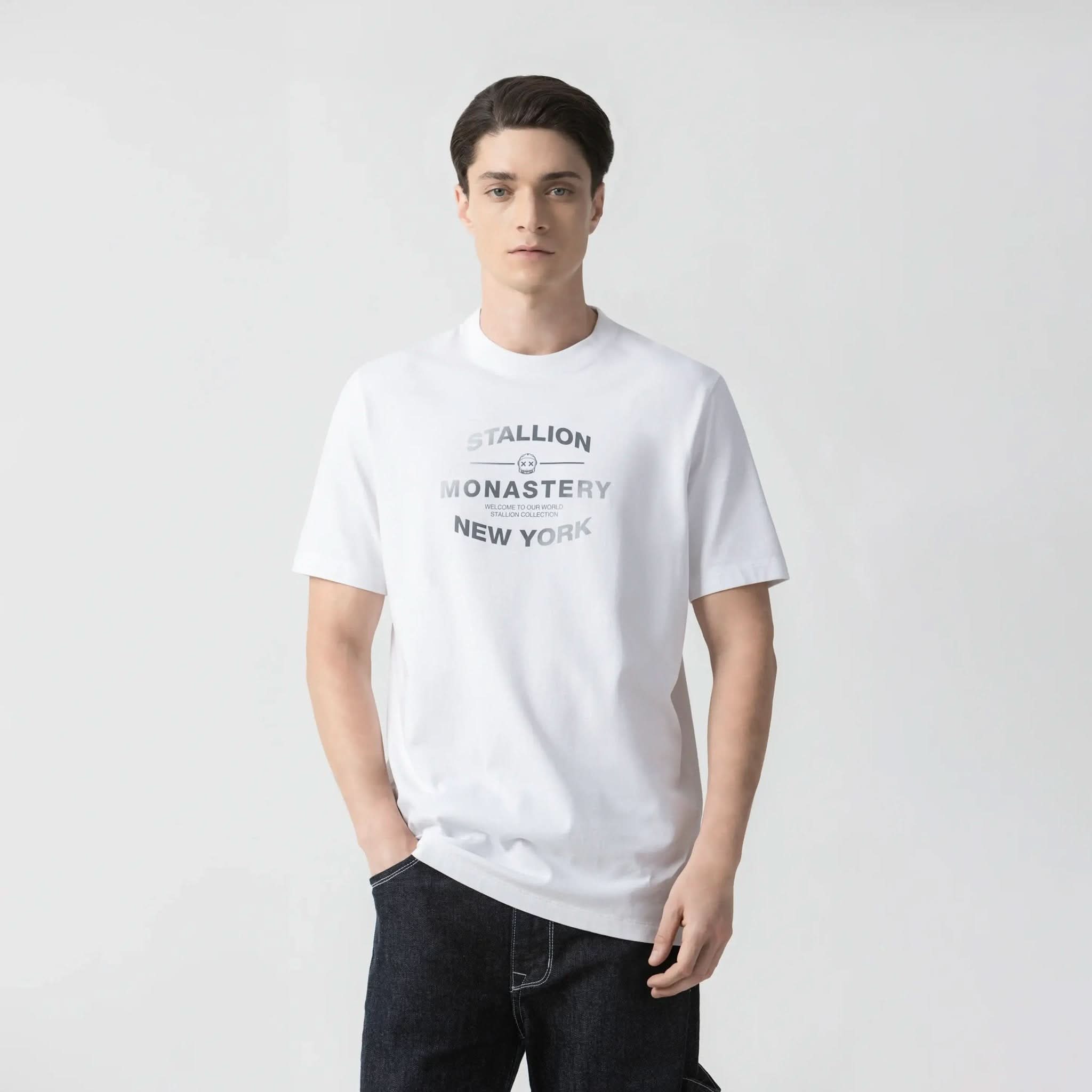 JARETH T - SHIRT MEN WHITE - Monastery | Tienda Oficial Colombia