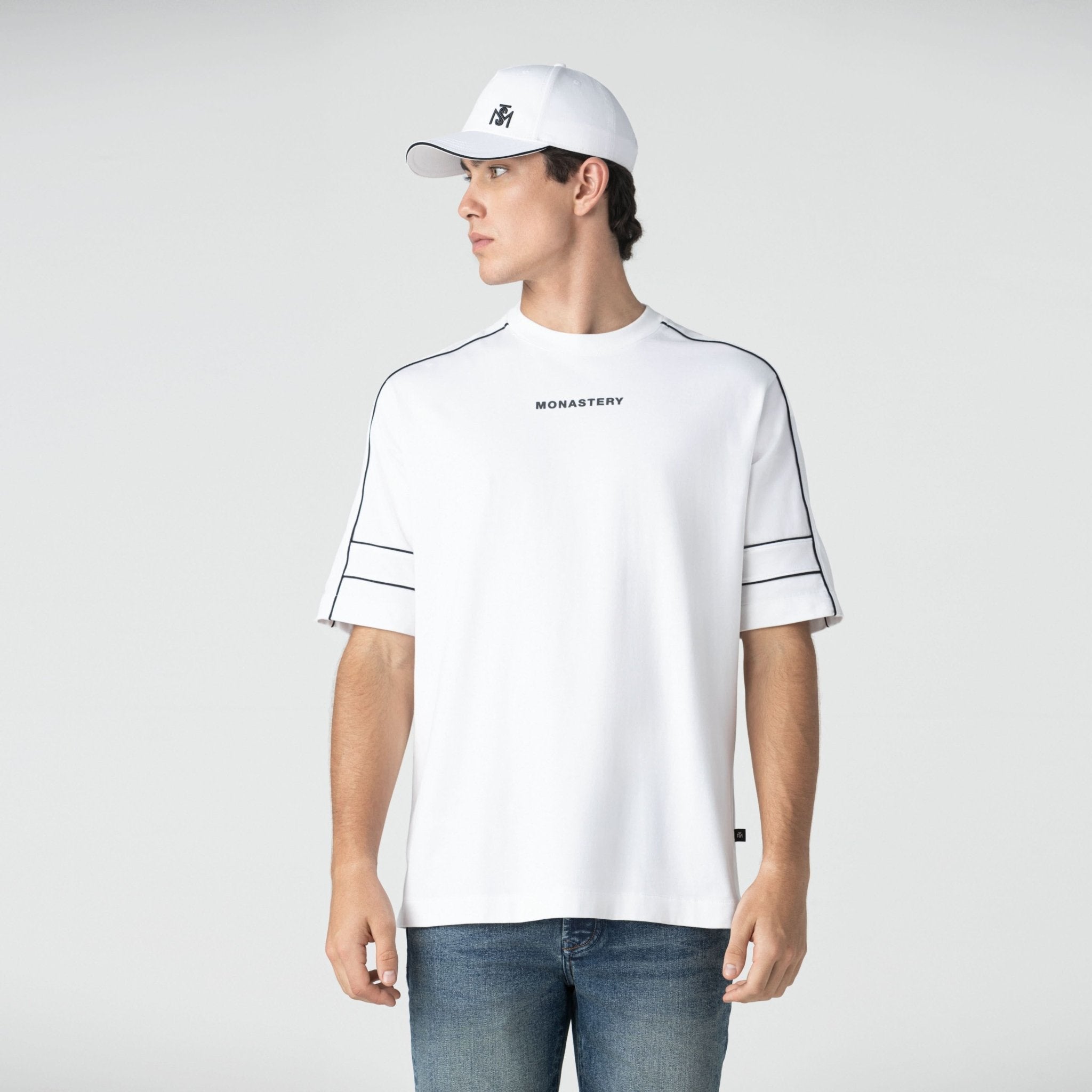 JASON T - SHIRT OVERSIZED MEN WHITE - Monastery | Tienda Oficial Colombia