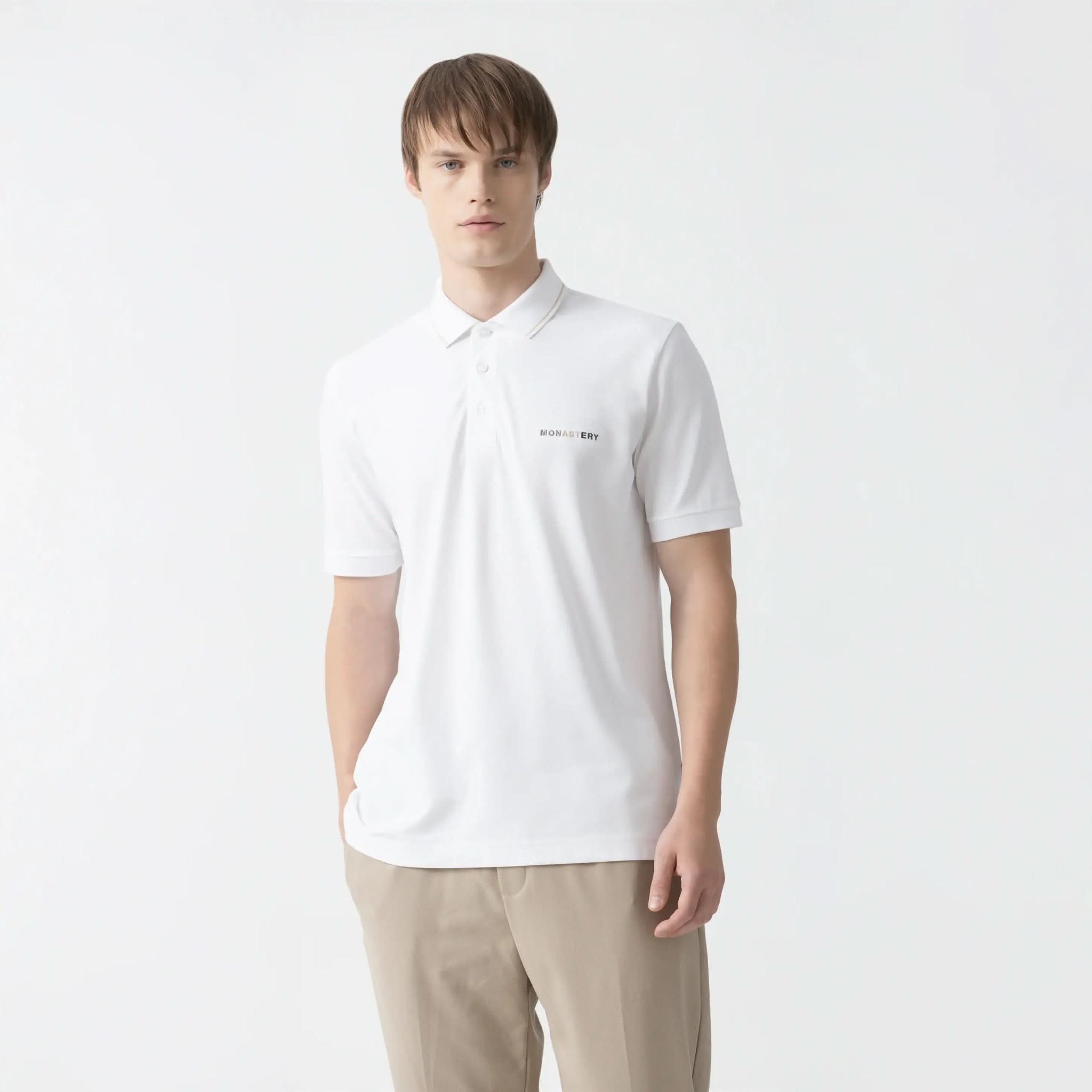 JASSO POLO MEN WHITE - Monastery | Tienda Oficial Colombia