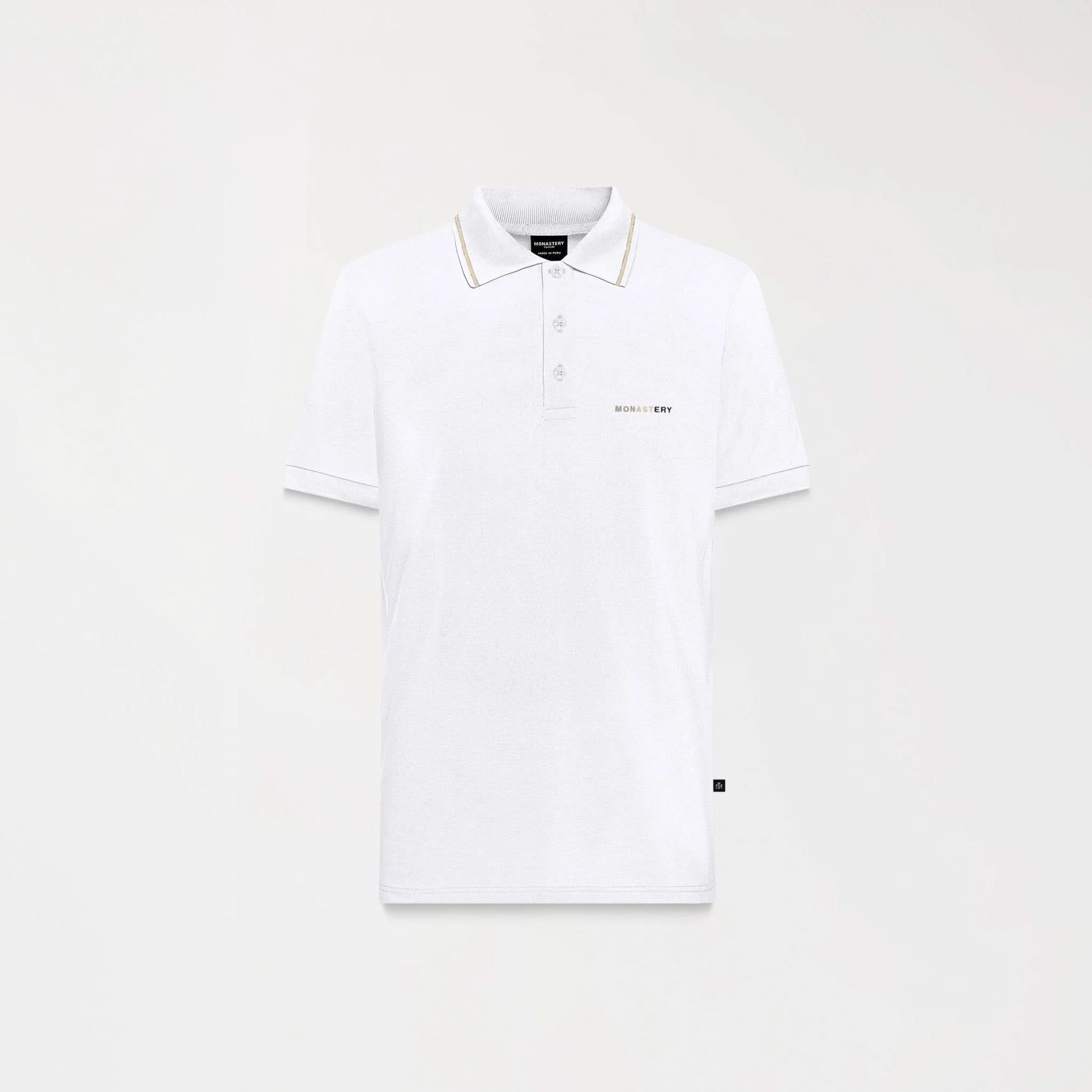 JASSO POLO MEN WHITE - Monastery | Tienda Oficial Colombia