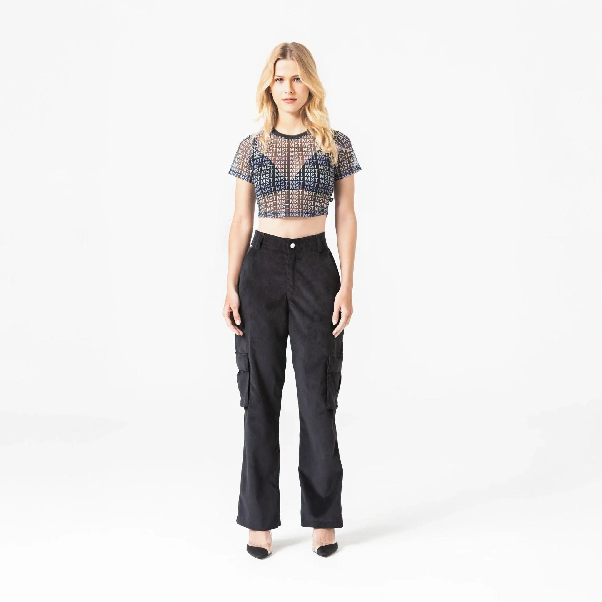 JENNA CROP TOP WOMEN BLACK - Monastery | Tienda Oficial Colombia