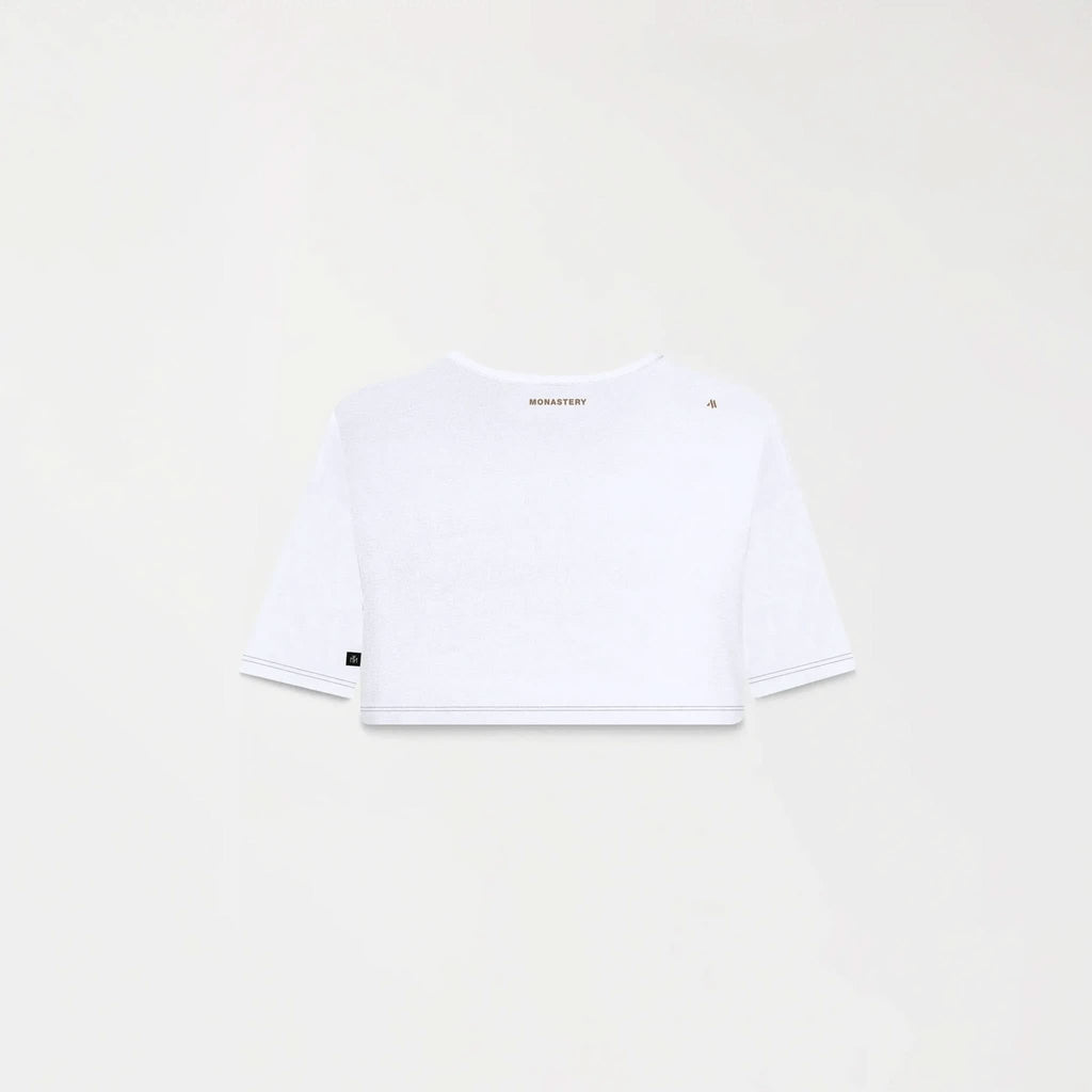 KAIA CROP TOP WOMEN WHITE - Monastery | Tienda Oficial Colombia