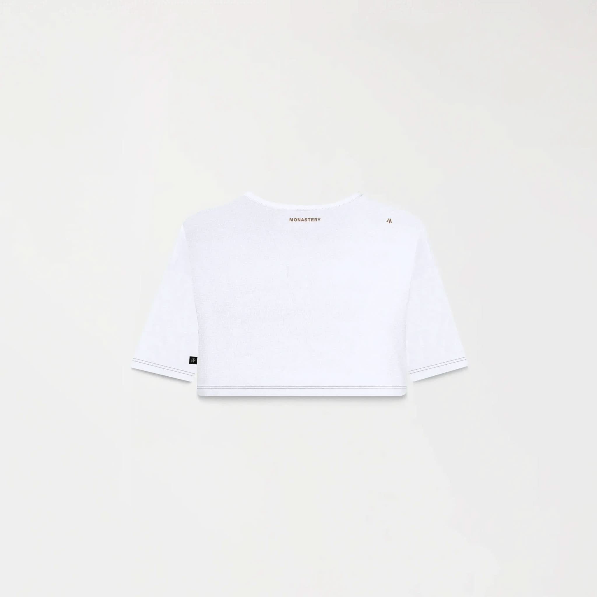 KAIA CROP TOP WOMEN WHITE - Monastery | Tienda Oficial Colombia