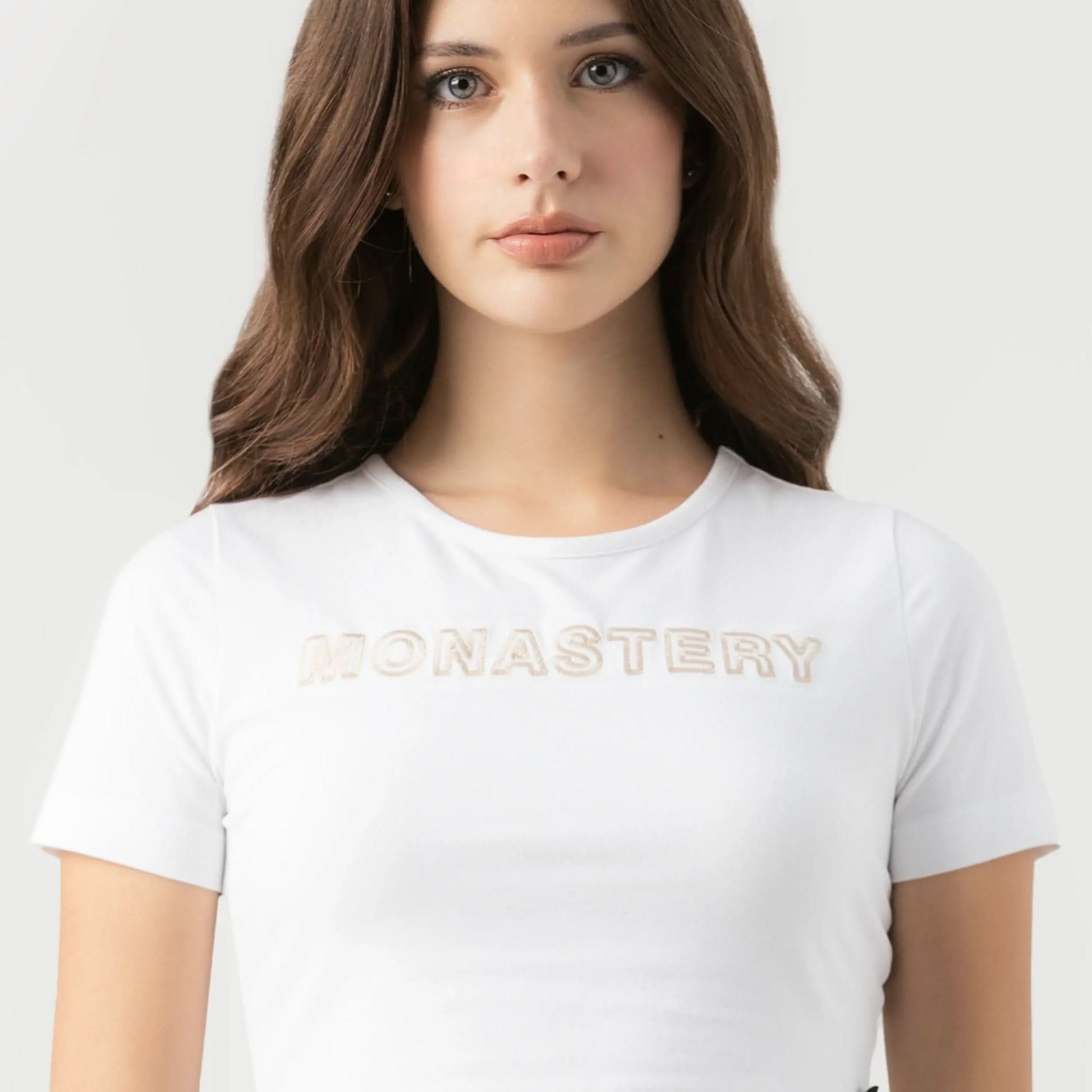 KAIA CROP TOP WOMEN WHITE - Monastery | Tienda Oficial Colombia