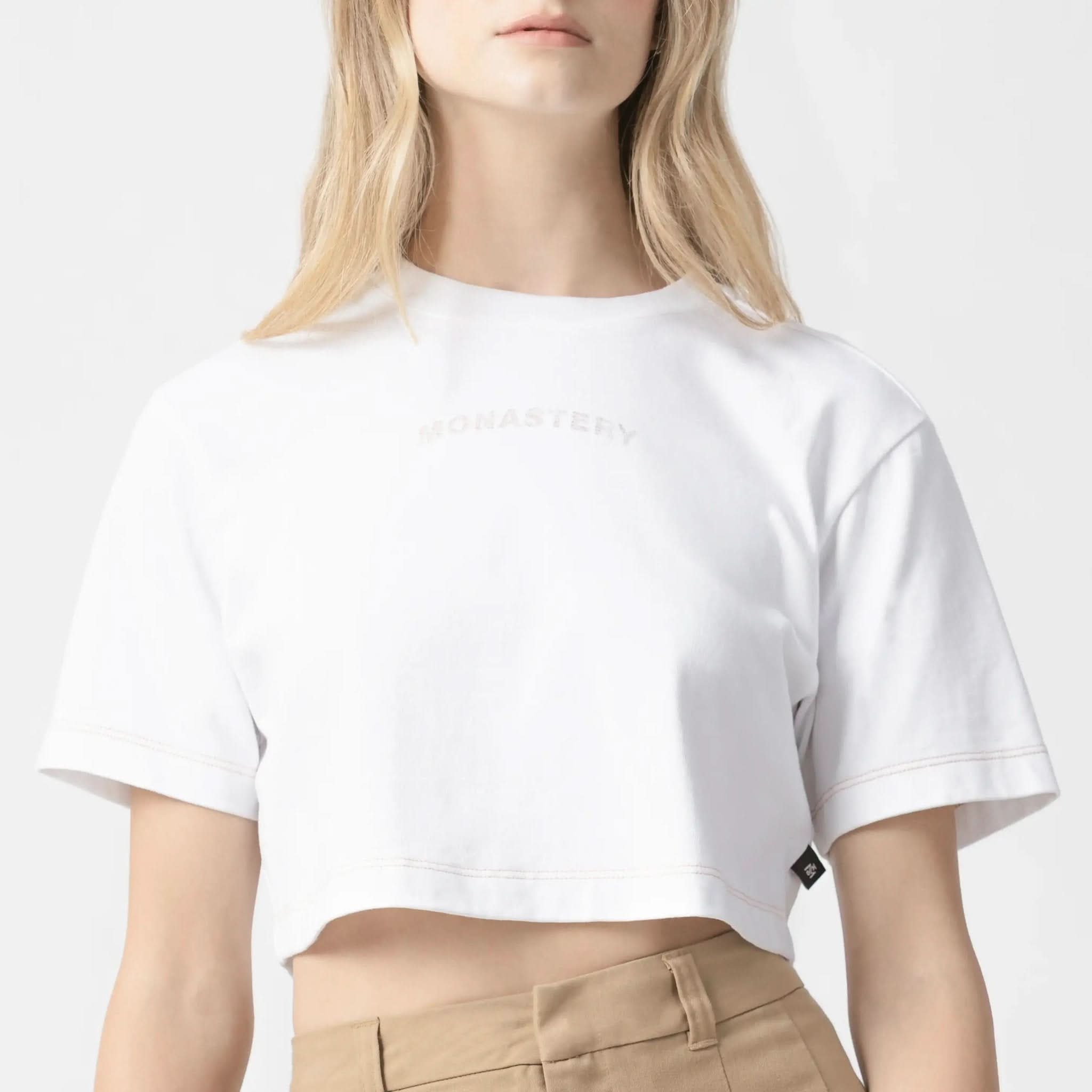 KEONA CROP TOP WOMEN WHITE - Monastery | Tienda Oficial Colombia