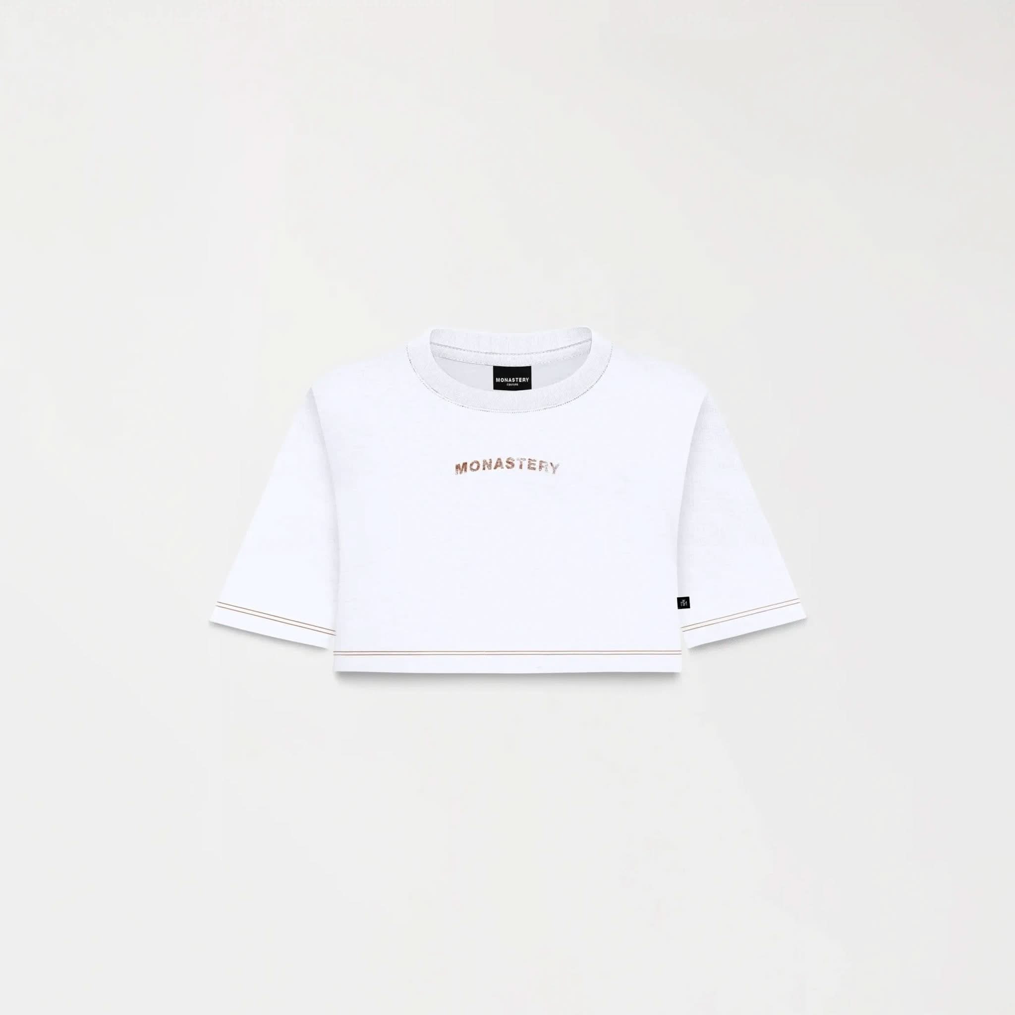 KEONA CROP TOP WOMEN WHITE - Monastery | Tienda Oficial Colombia