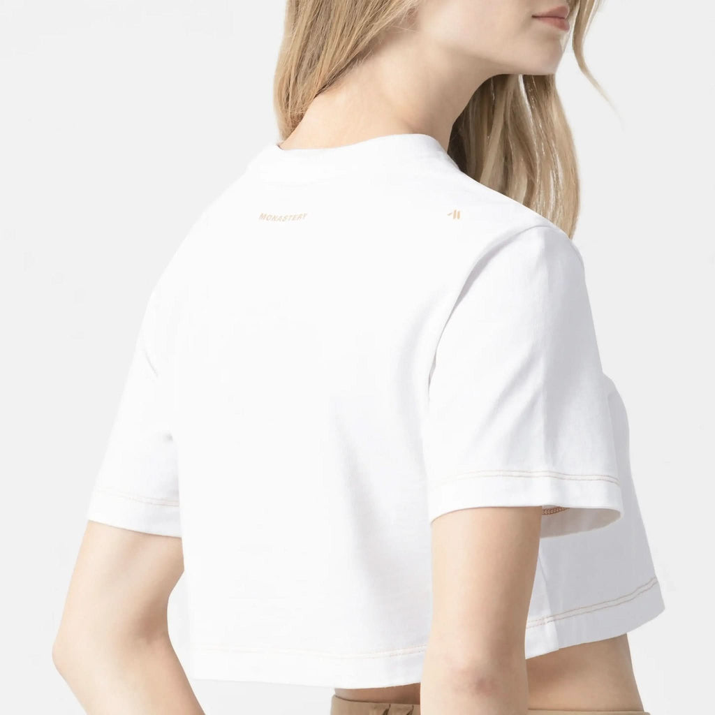 KEONA CROP TOP WOMEN WHITE - Monastery | Tienda Oficial Colombia