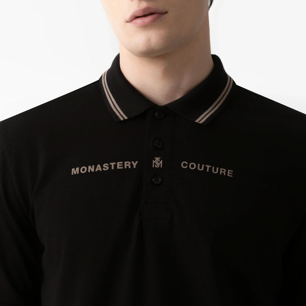KORION POLO MEN BLACK - Monastery | Tienda Oficial Colombia