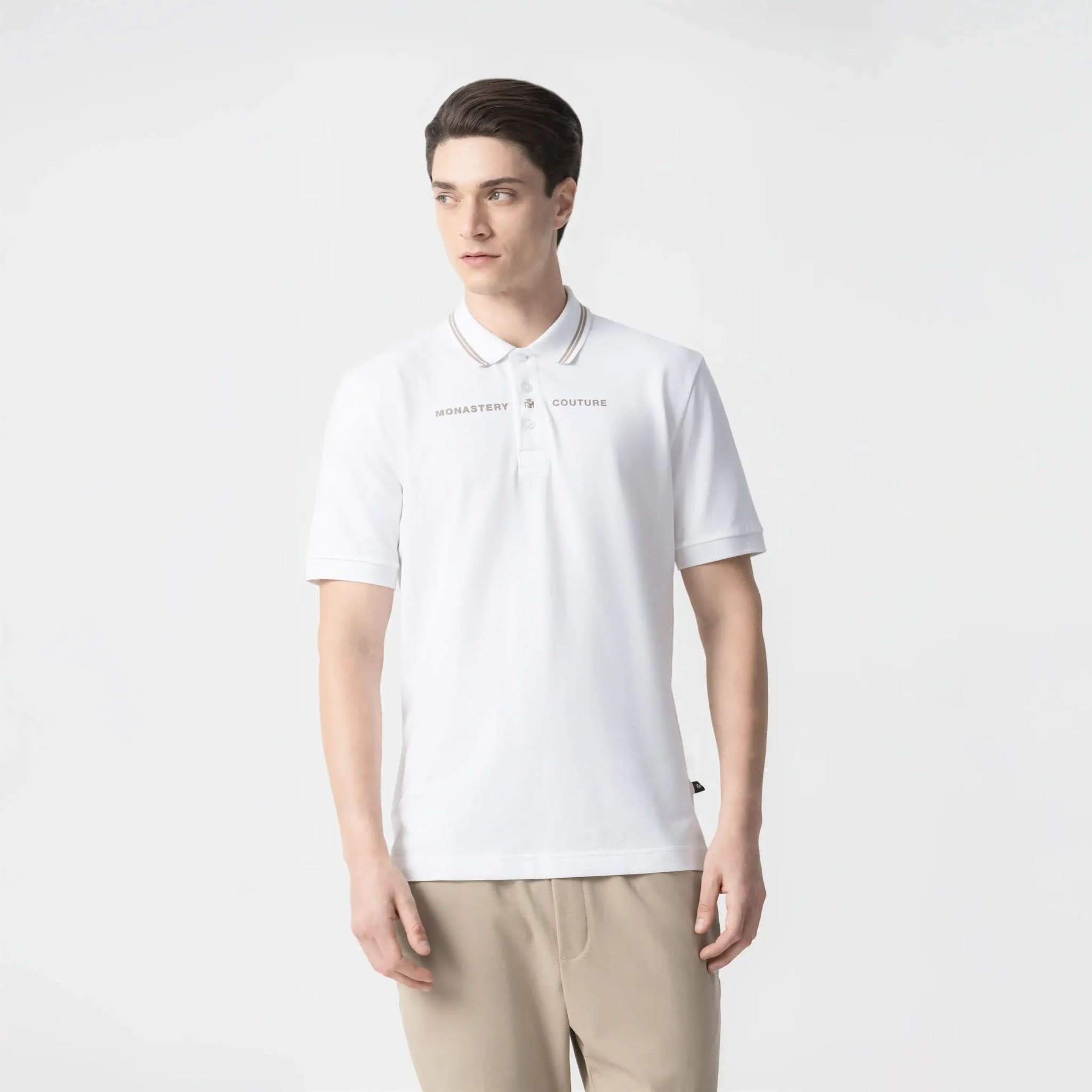 KORION POLO MEN WHITE - Monastery | Tienda Oficial Colombia