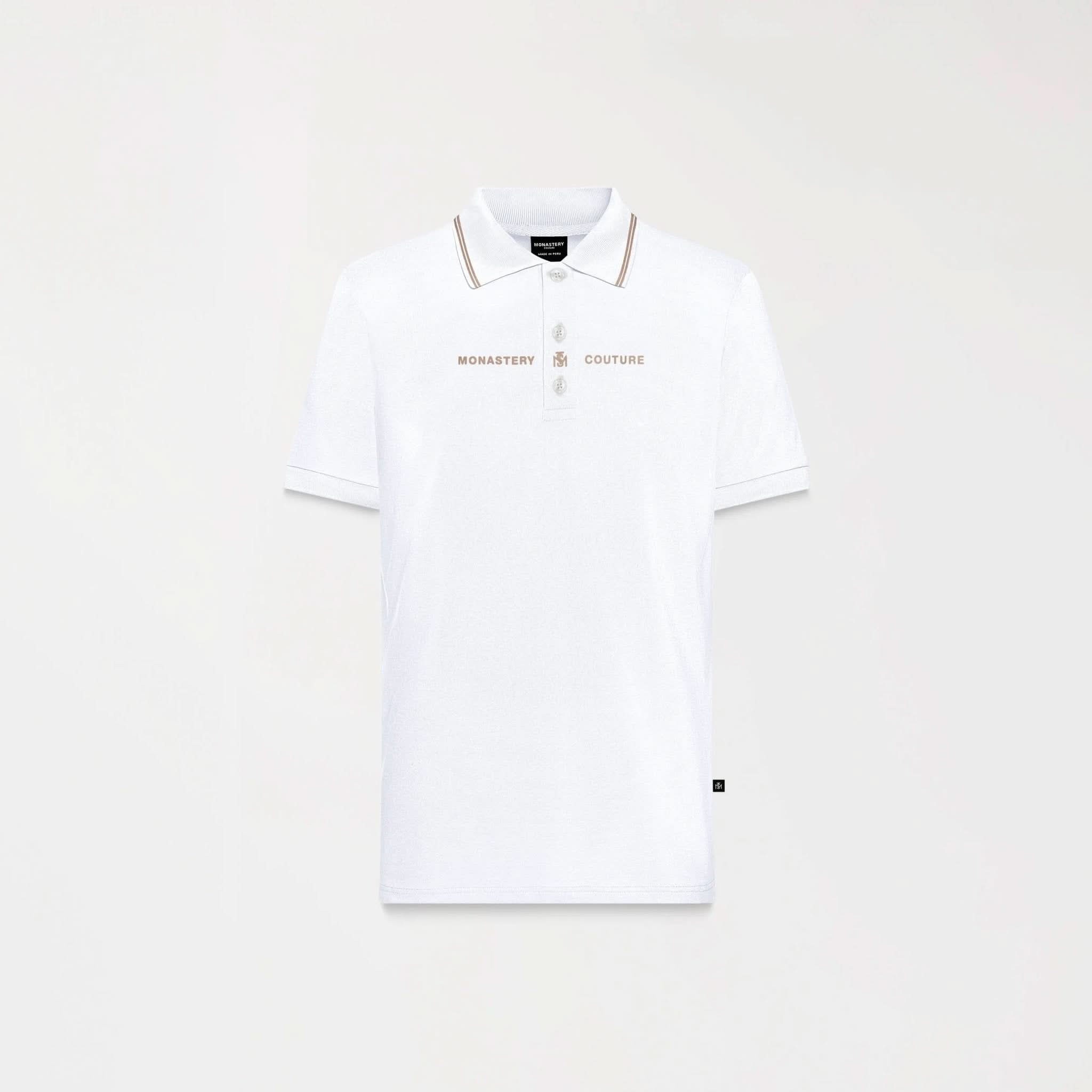 KORION POLO MEN WHITE - Monastery | Tienda Oficial Colombia