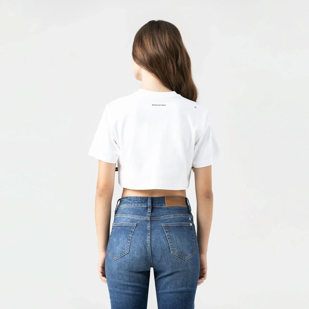 LEIRE CROP TOP WOMEN WHITE - Monastery | Tienda Oficial Colombia