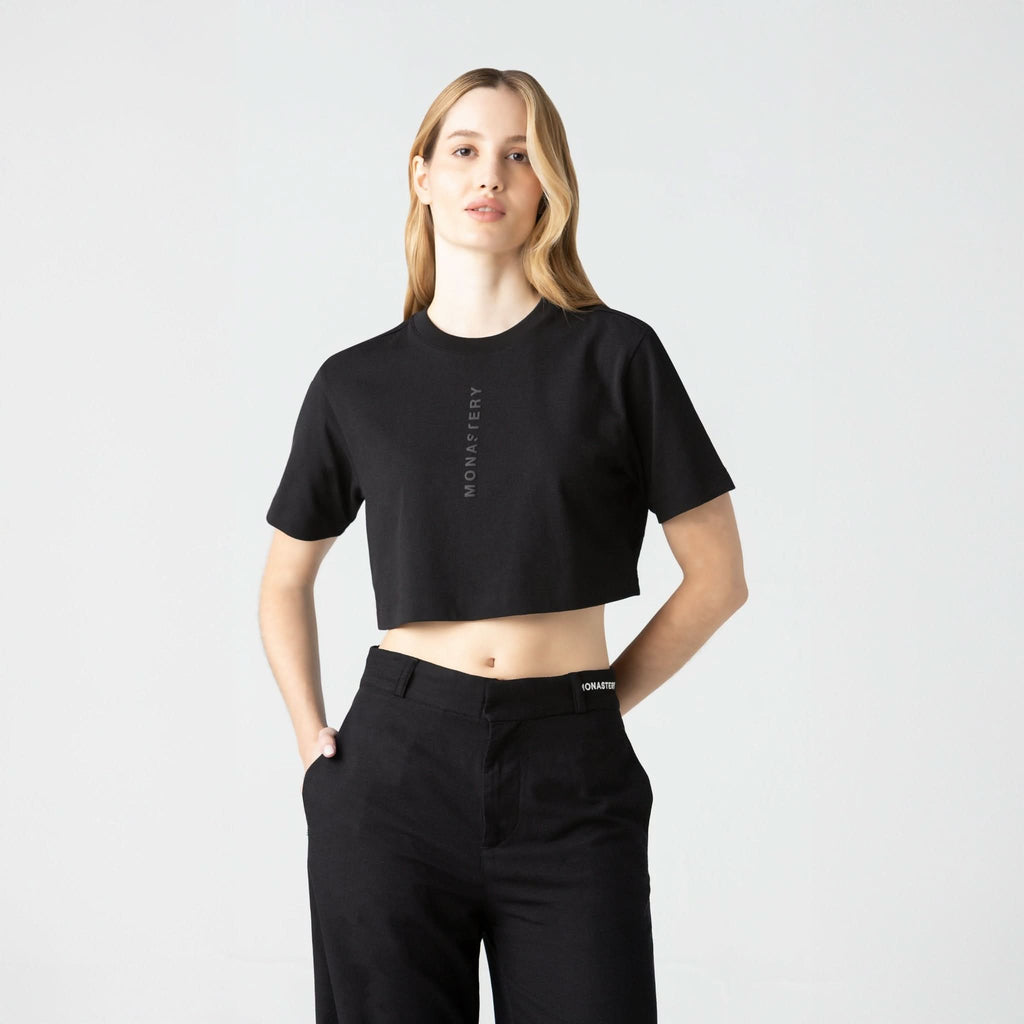LIAO CROP TOP WOMEN BLACK - Monastery | Tienda Oficial Colombia