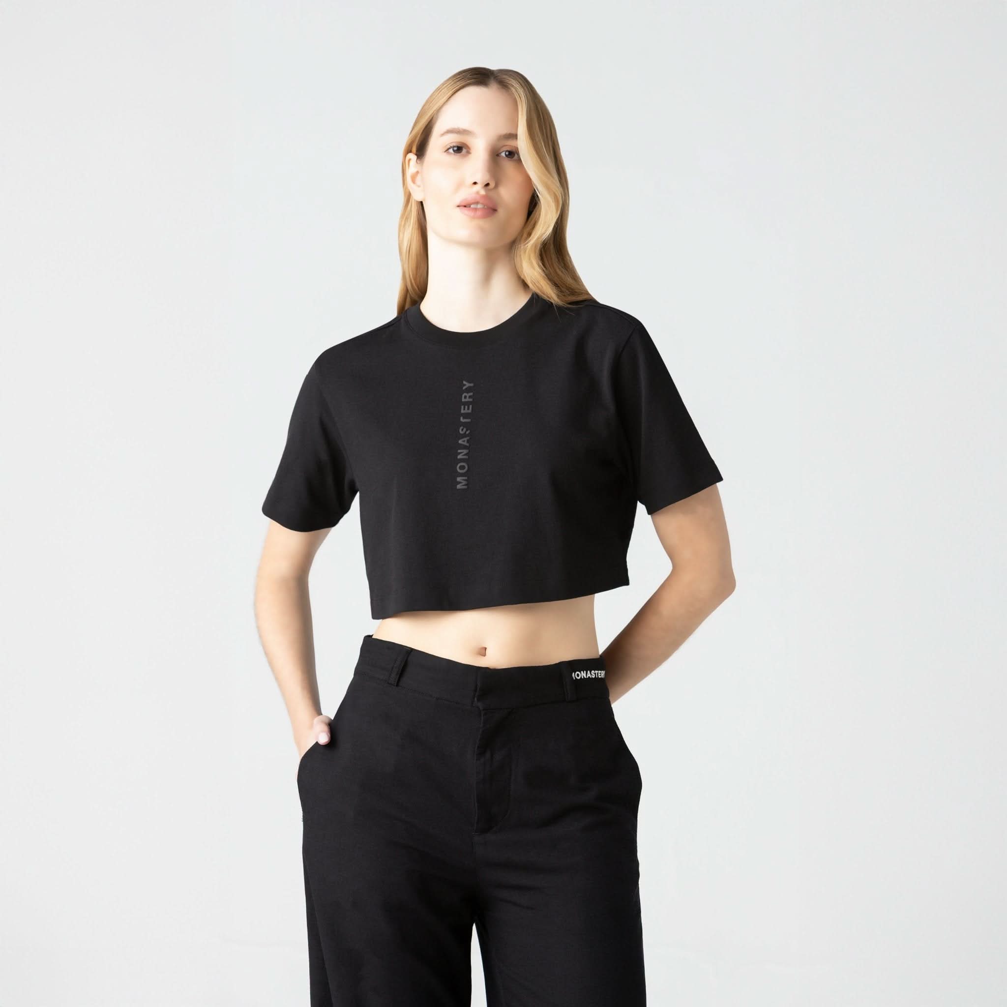 LIAO CROP TOP WOMEN BLACK - Monastery | Tienda Oficial Colombia