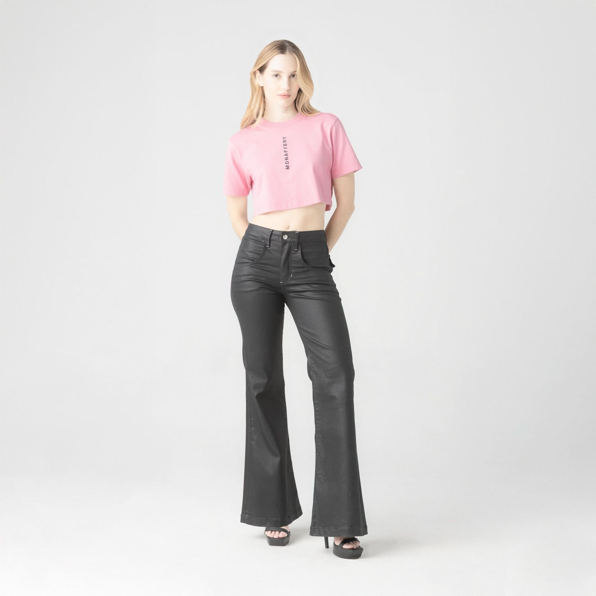 LIAO CROP TOP WOMEN CASHMERE ROSE - Monastery | Tienda Oficial Colombia