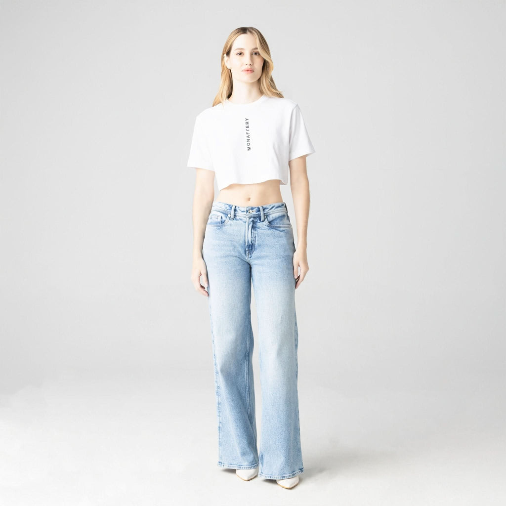 LIAO CROP TOP WOMEN WHITE - Monastery | Tienda Oficial Colombia