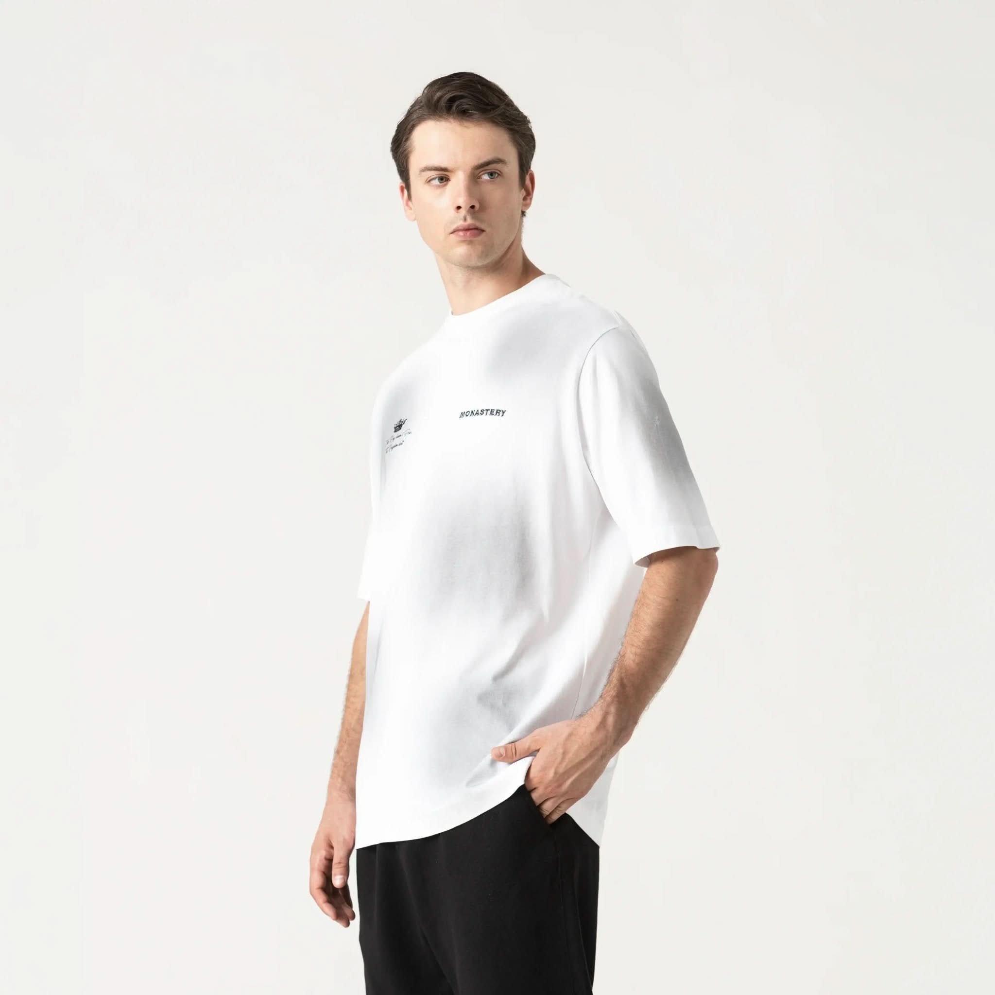 LOAN T - SHIRT OVERSIZED MEN WHITE - Monastery | Tienda Oficial Colombia