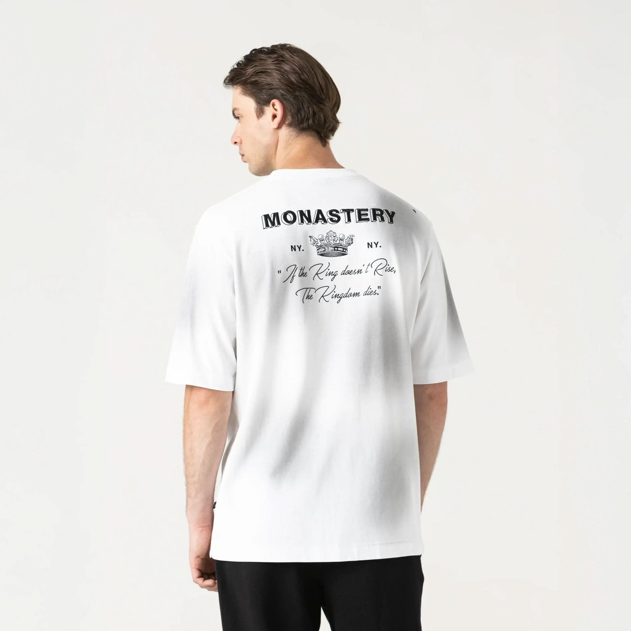 LOAN T - SHIRT OVERSIZED MEN WHITE - Monastery | Tienda Oficial Colombia